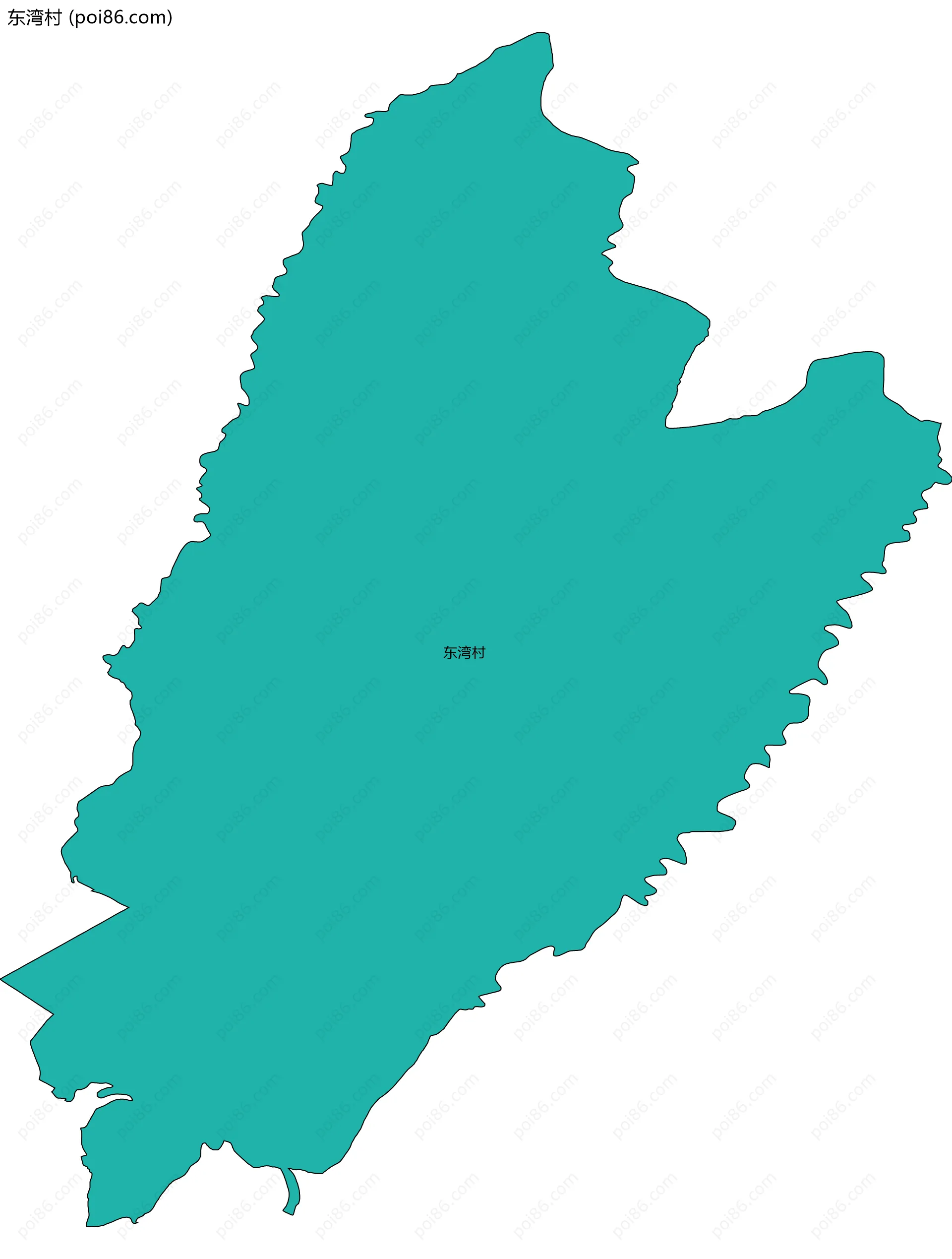 东湾村边界地图