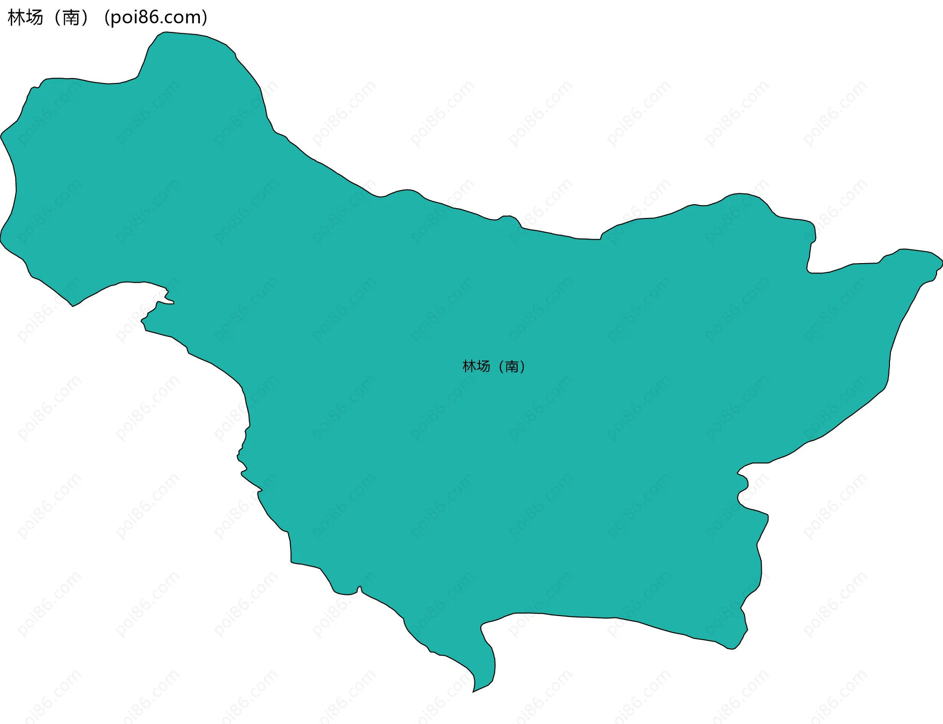 林场（南）边界地图