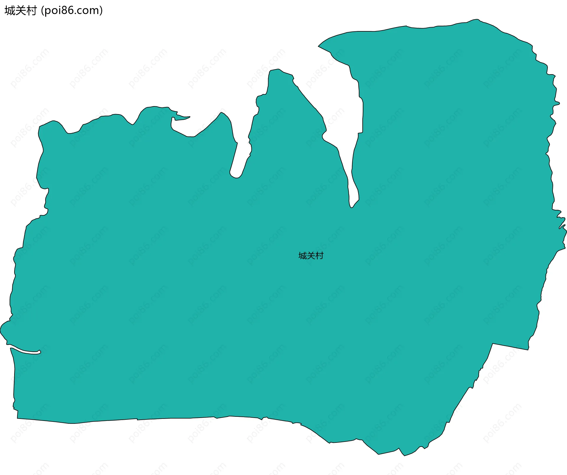 城关村边界地图