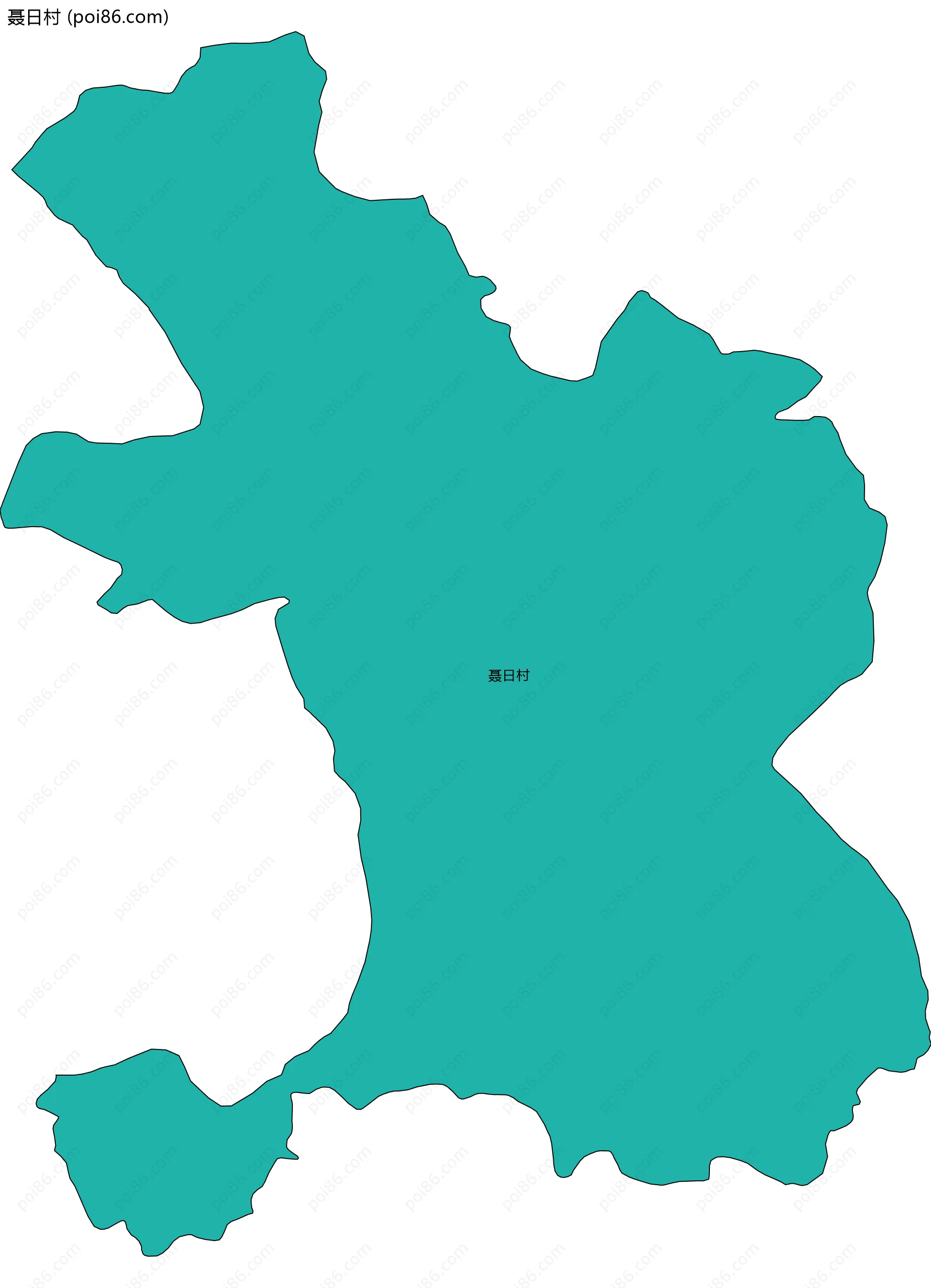 聂日村边界地图
