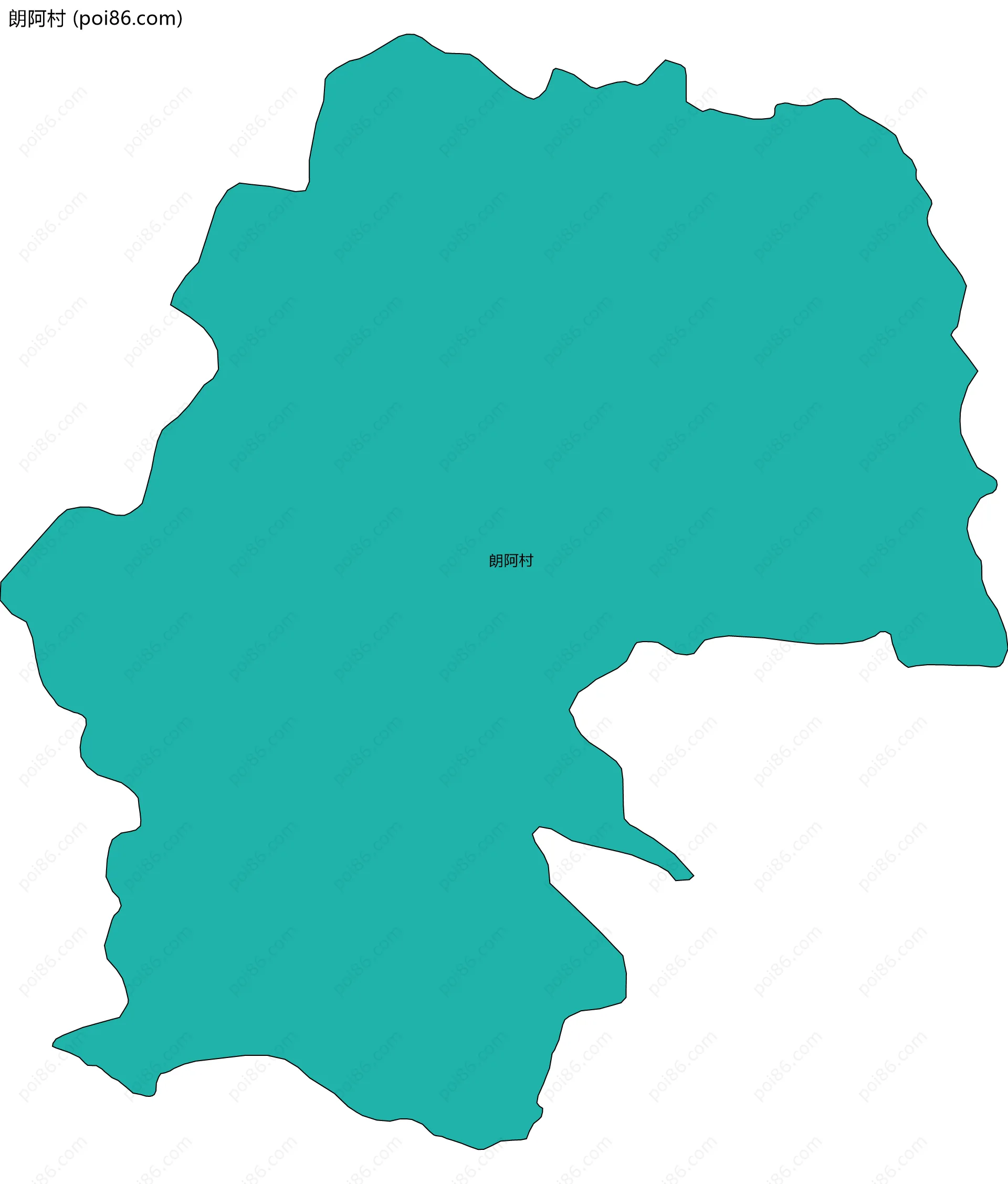 朗阿村边界地图