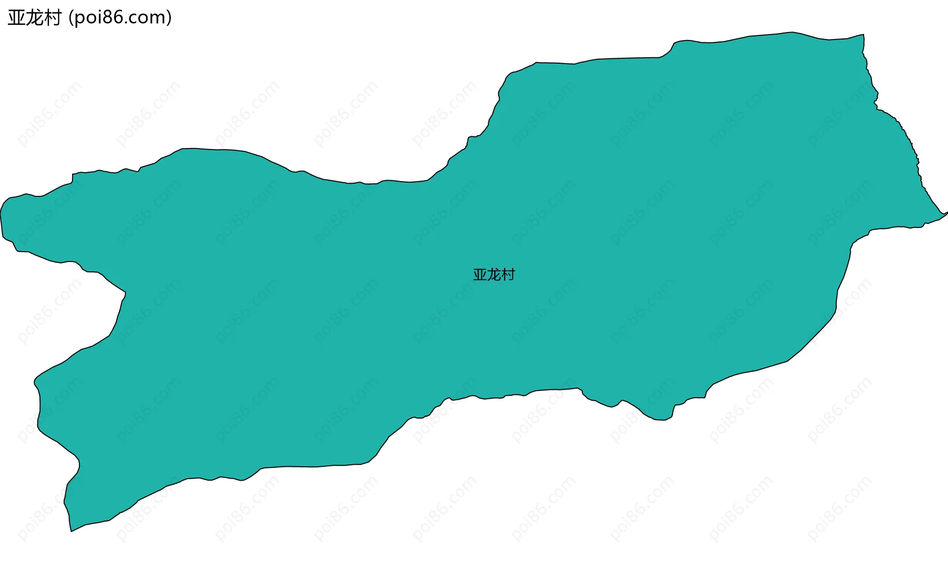 亚龙村边界地图