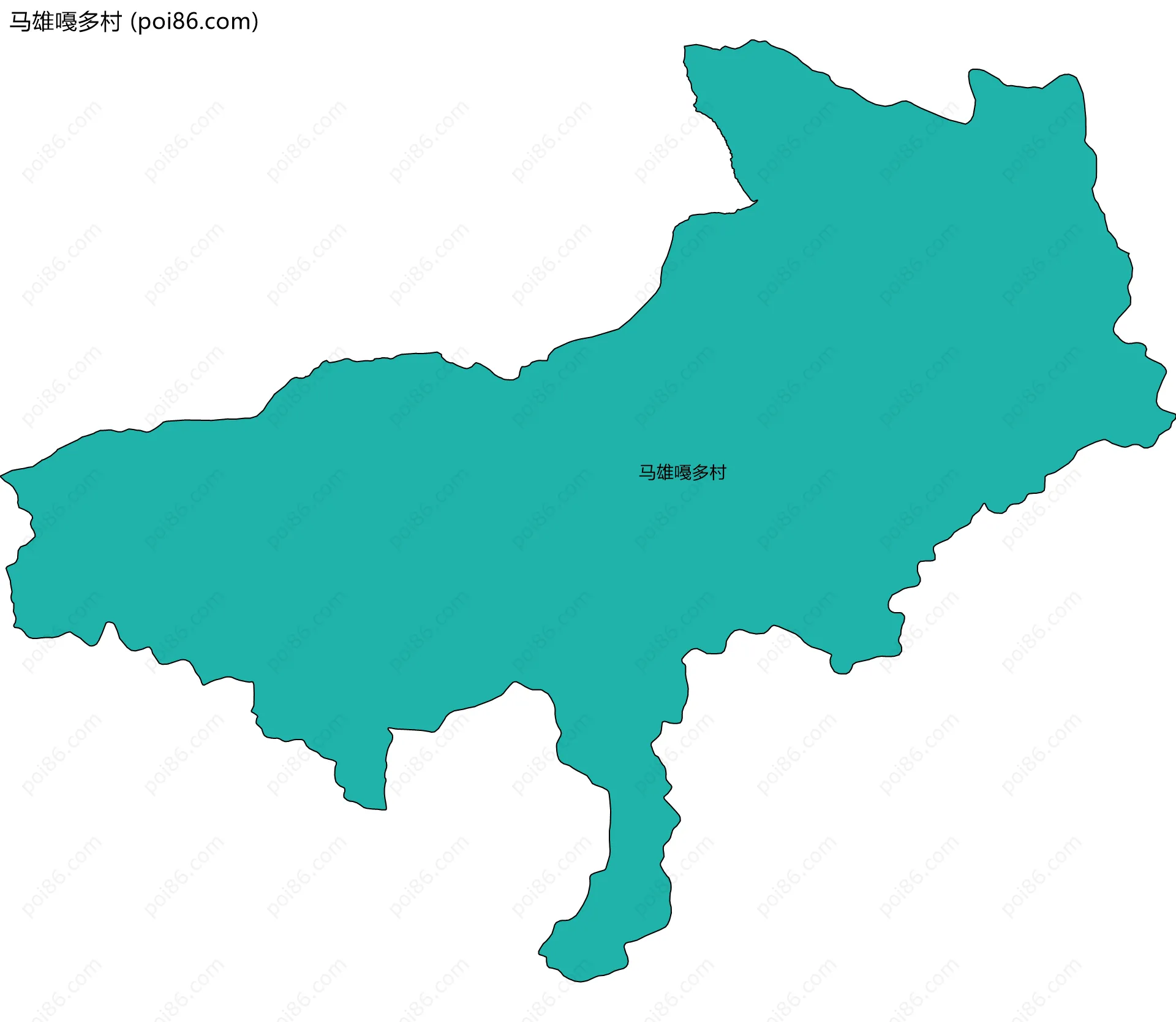 马雄嘠多村边界地图