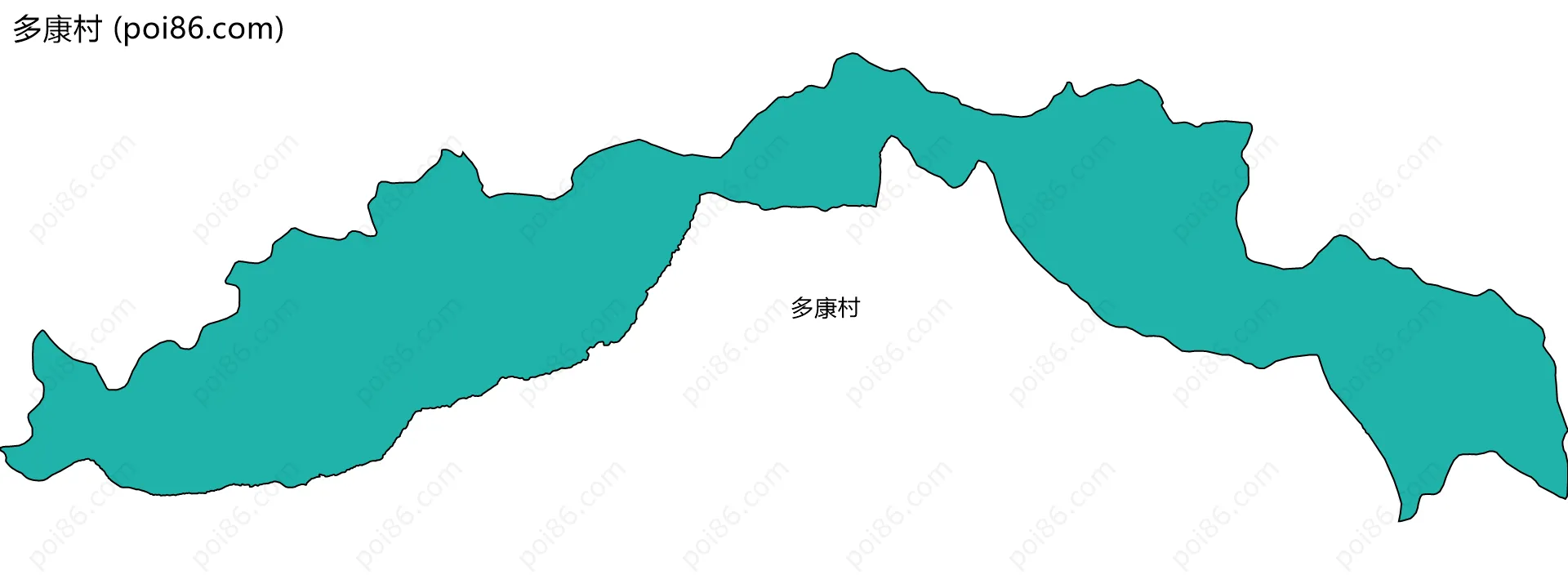 多康村边界地图