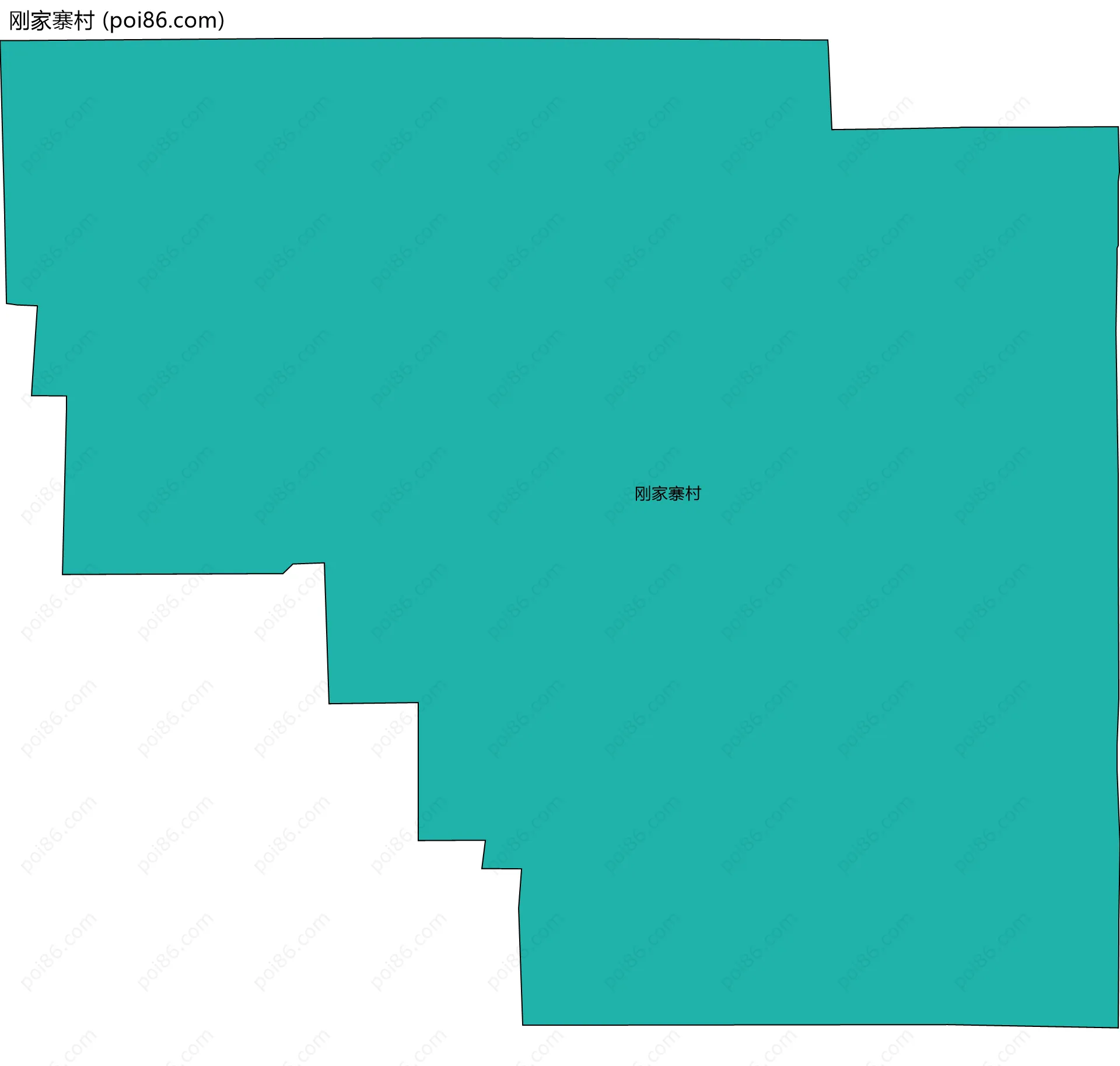 刚家寨村边界地图