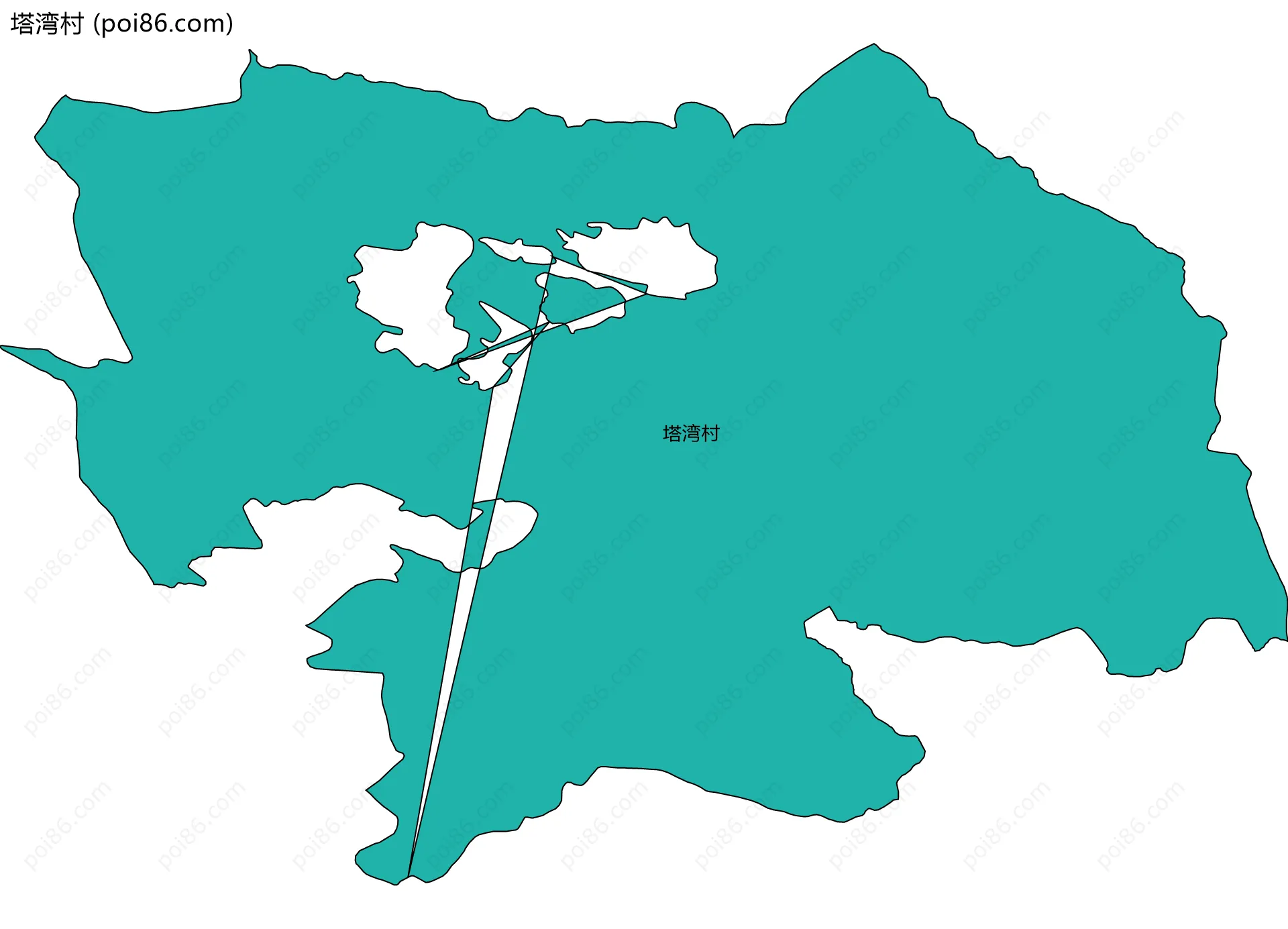 塔湾村边界地图