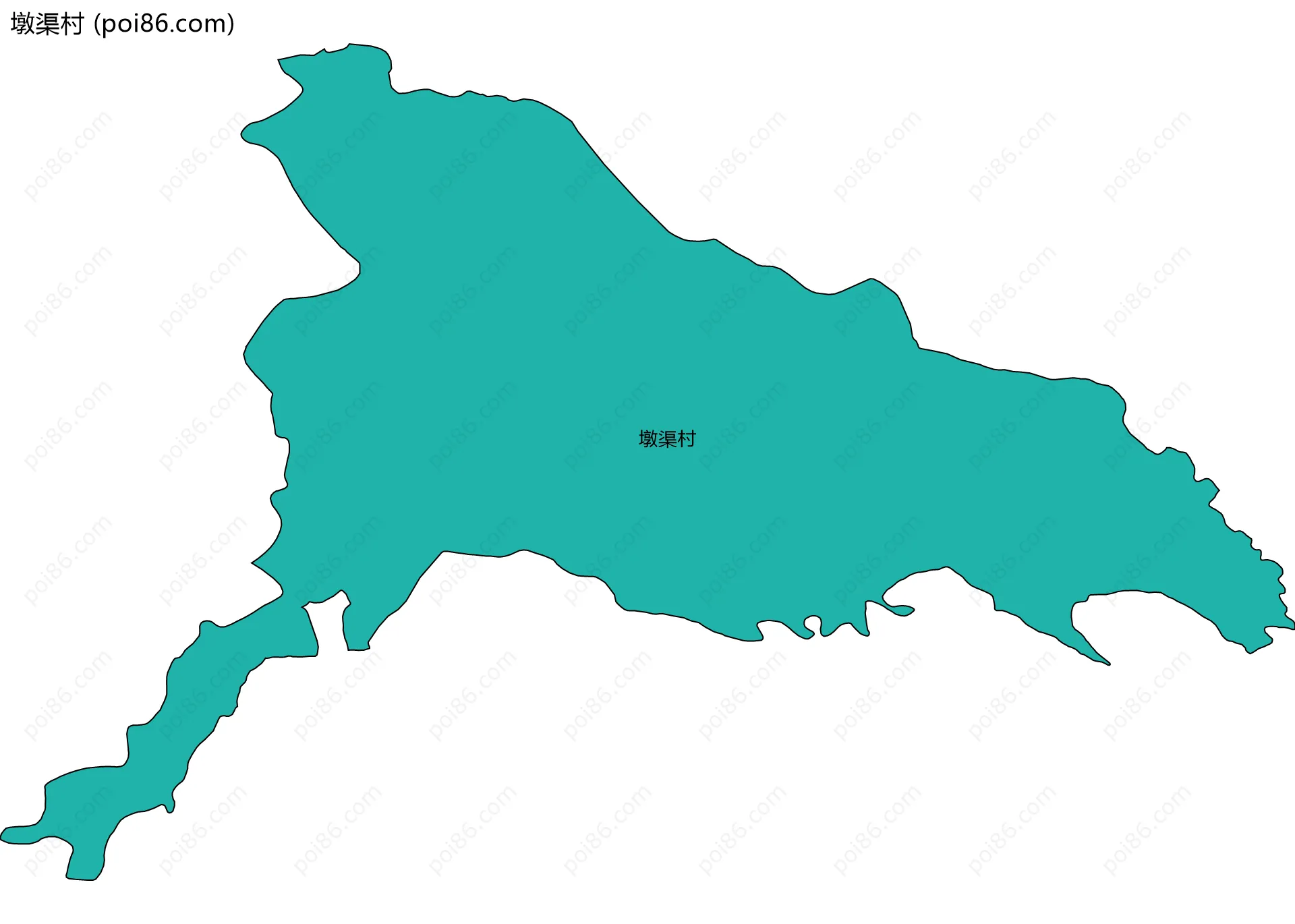 墩渠村边界地图