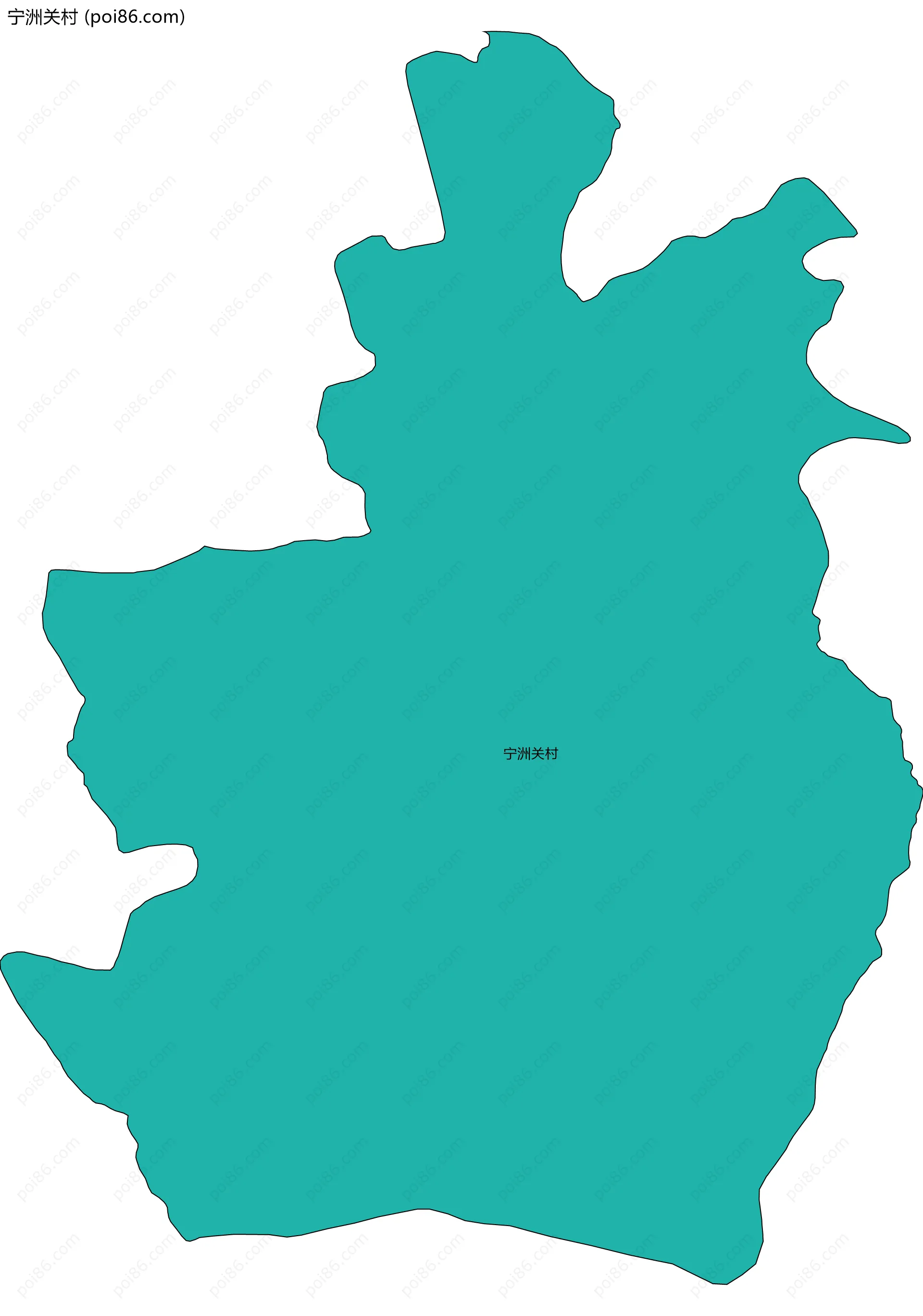 宁洲关村边界地图