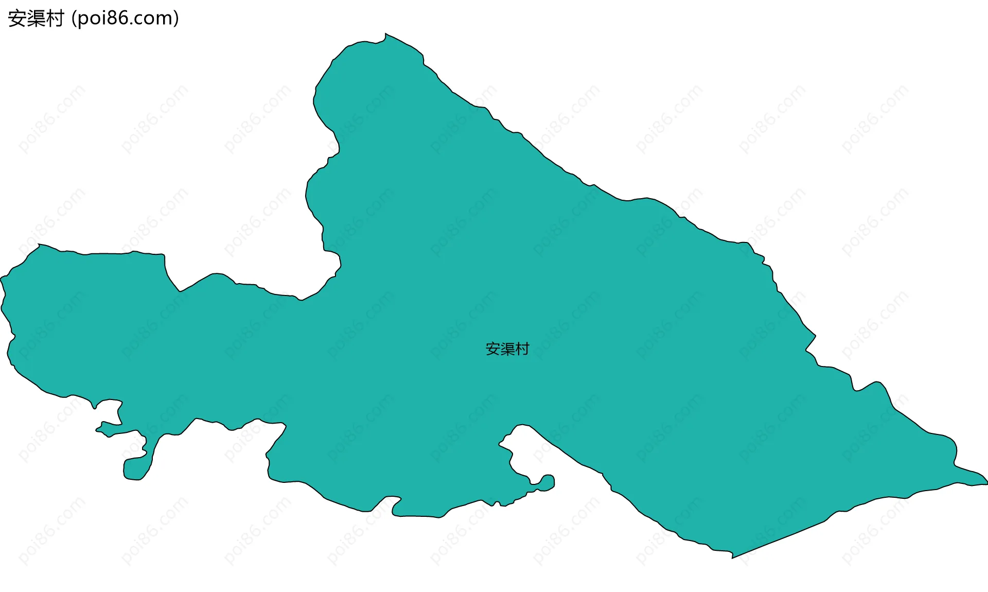 安渠村边界地图