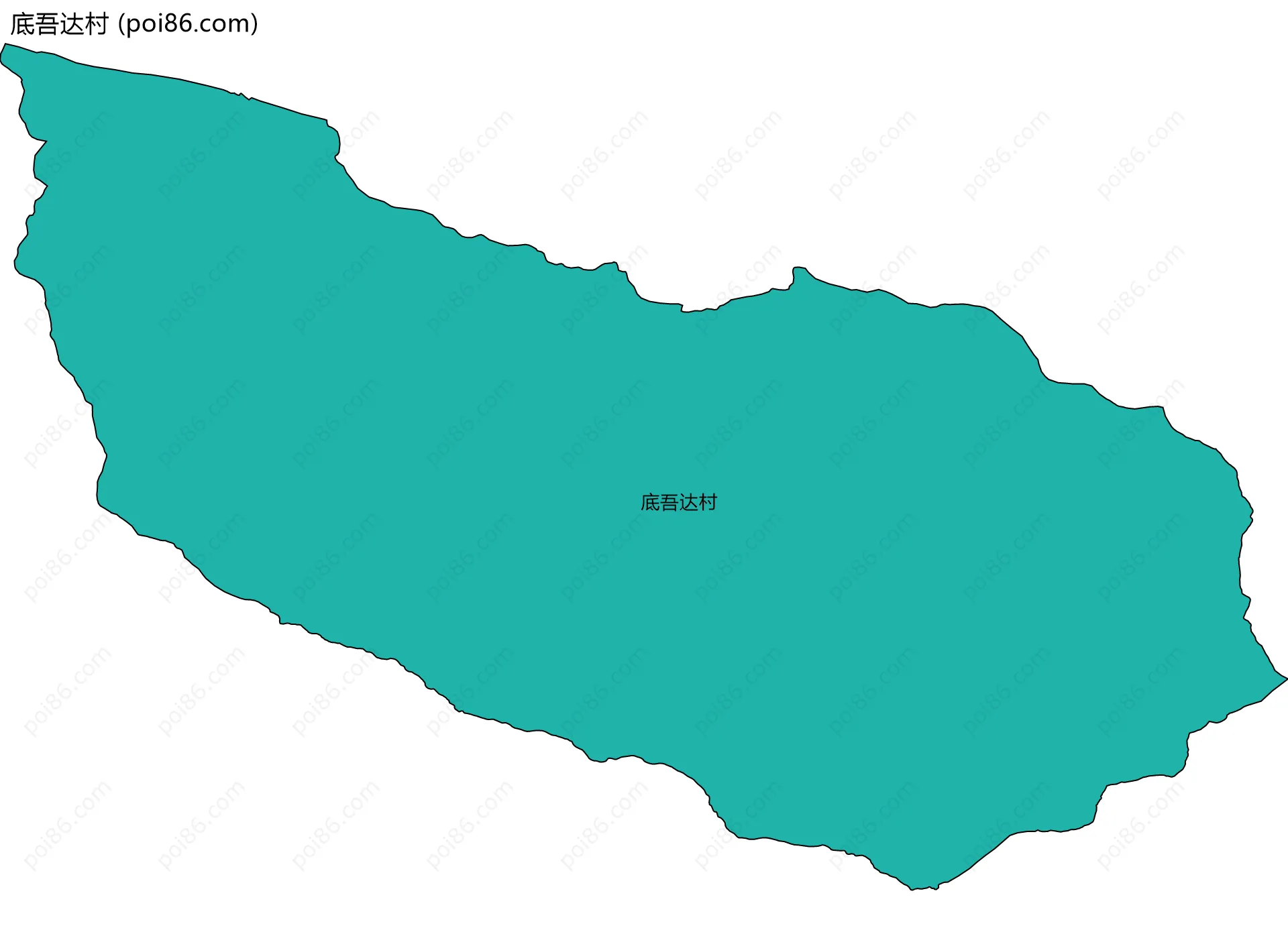 底吾达村边界地图