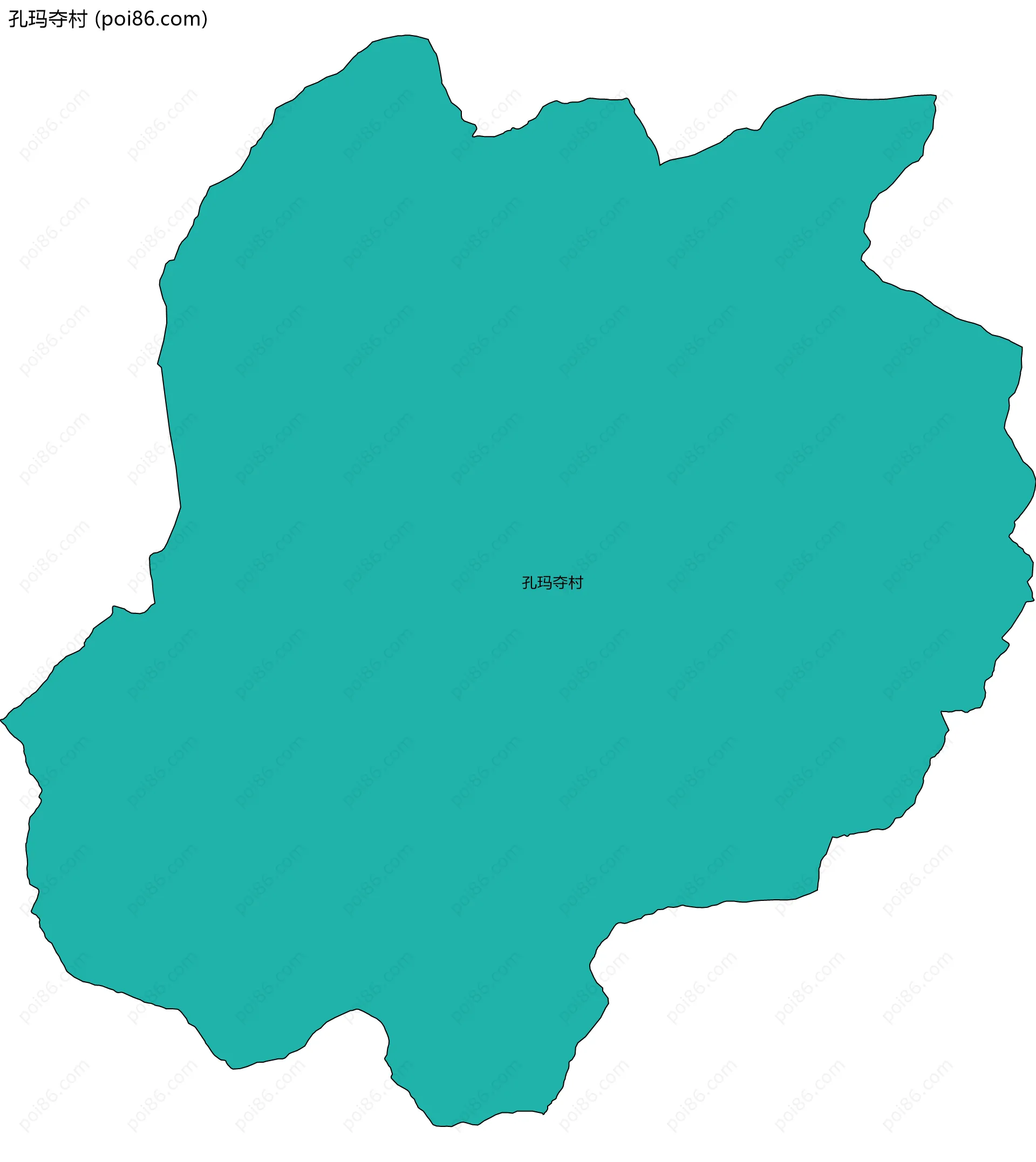 孔玛夺村边界地图