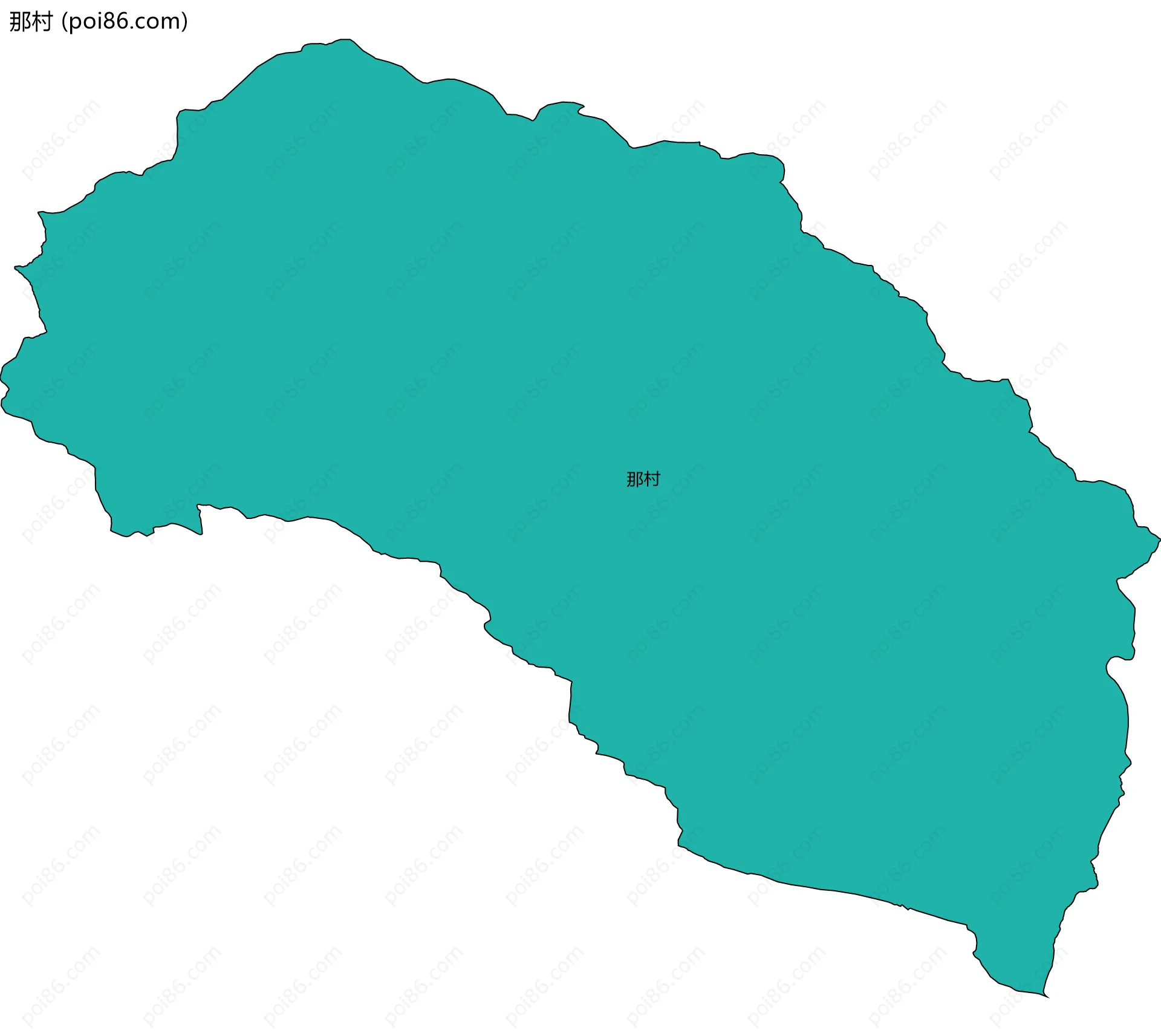 那村边界地图