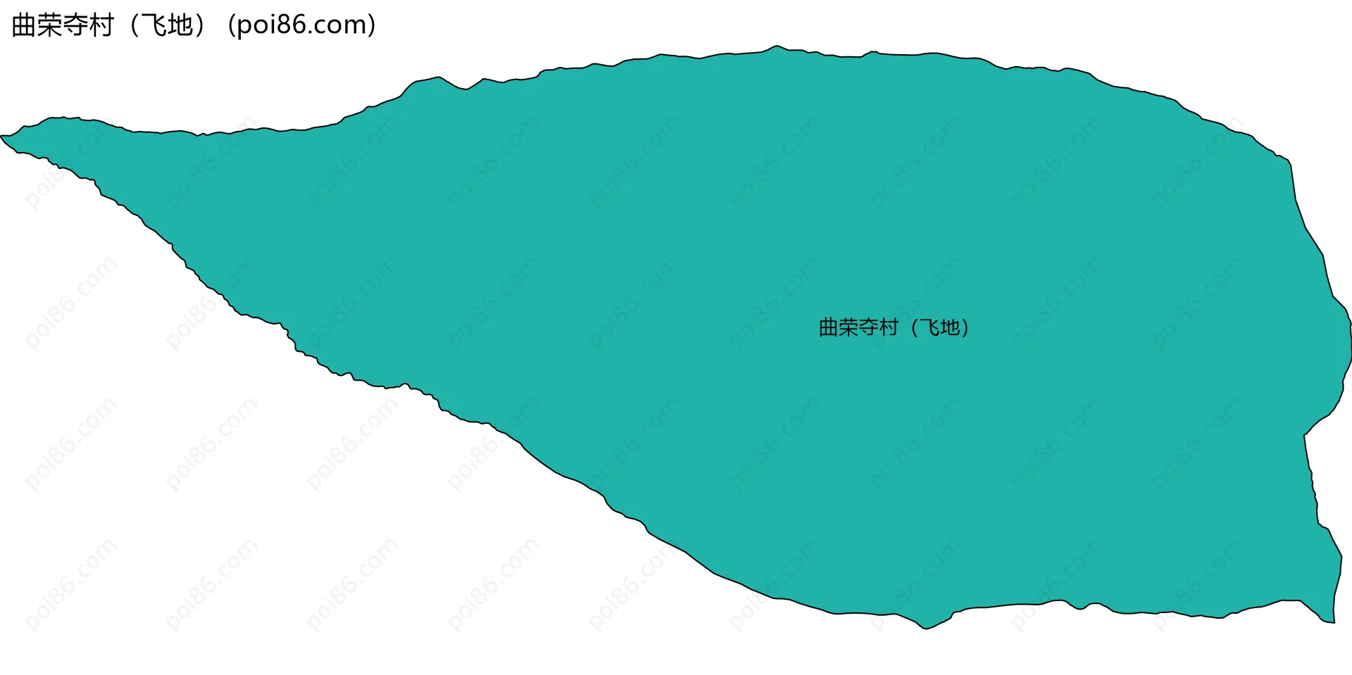 曲荣夺村（飞地）边界地图