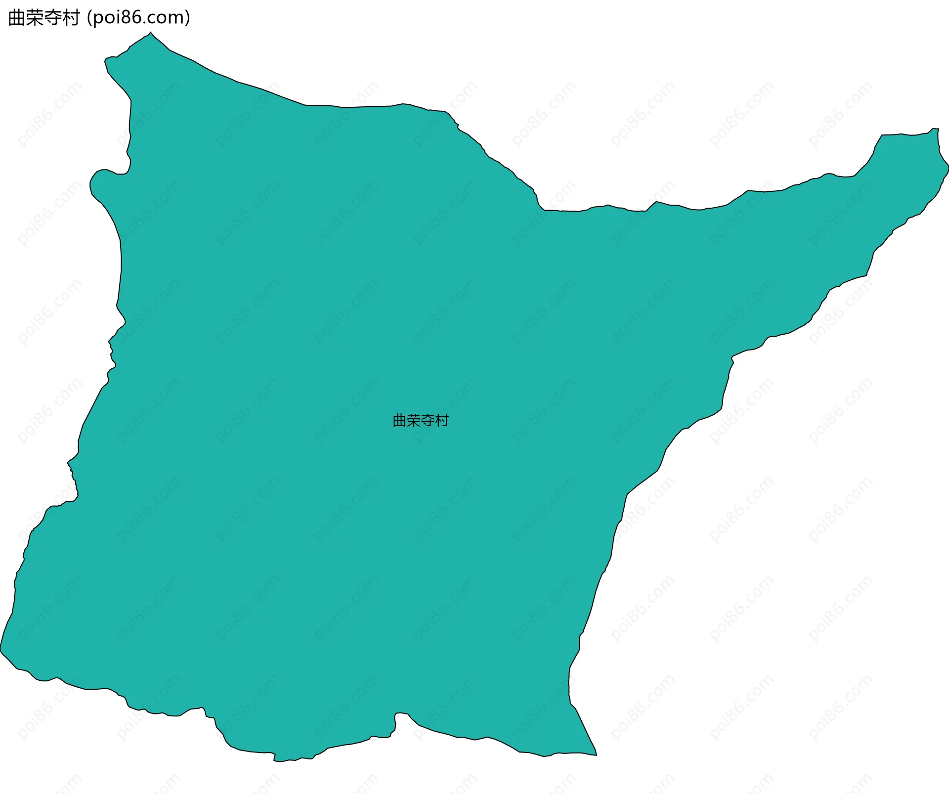 曲荣夺村边界地图