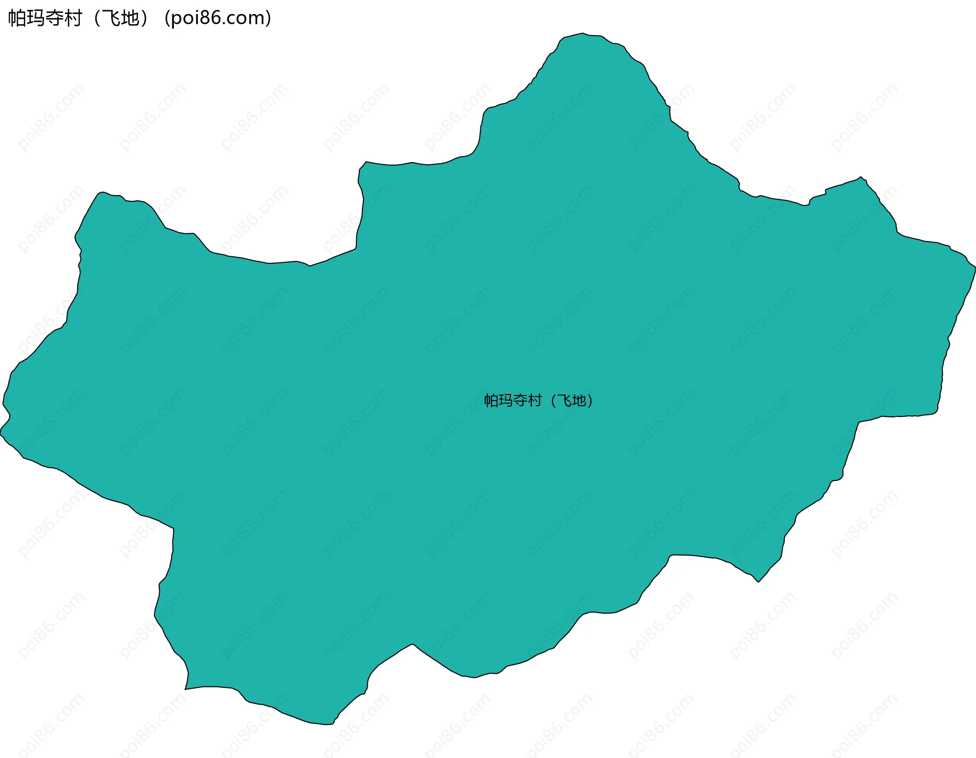 帕玛夺村（飞地）边界地图