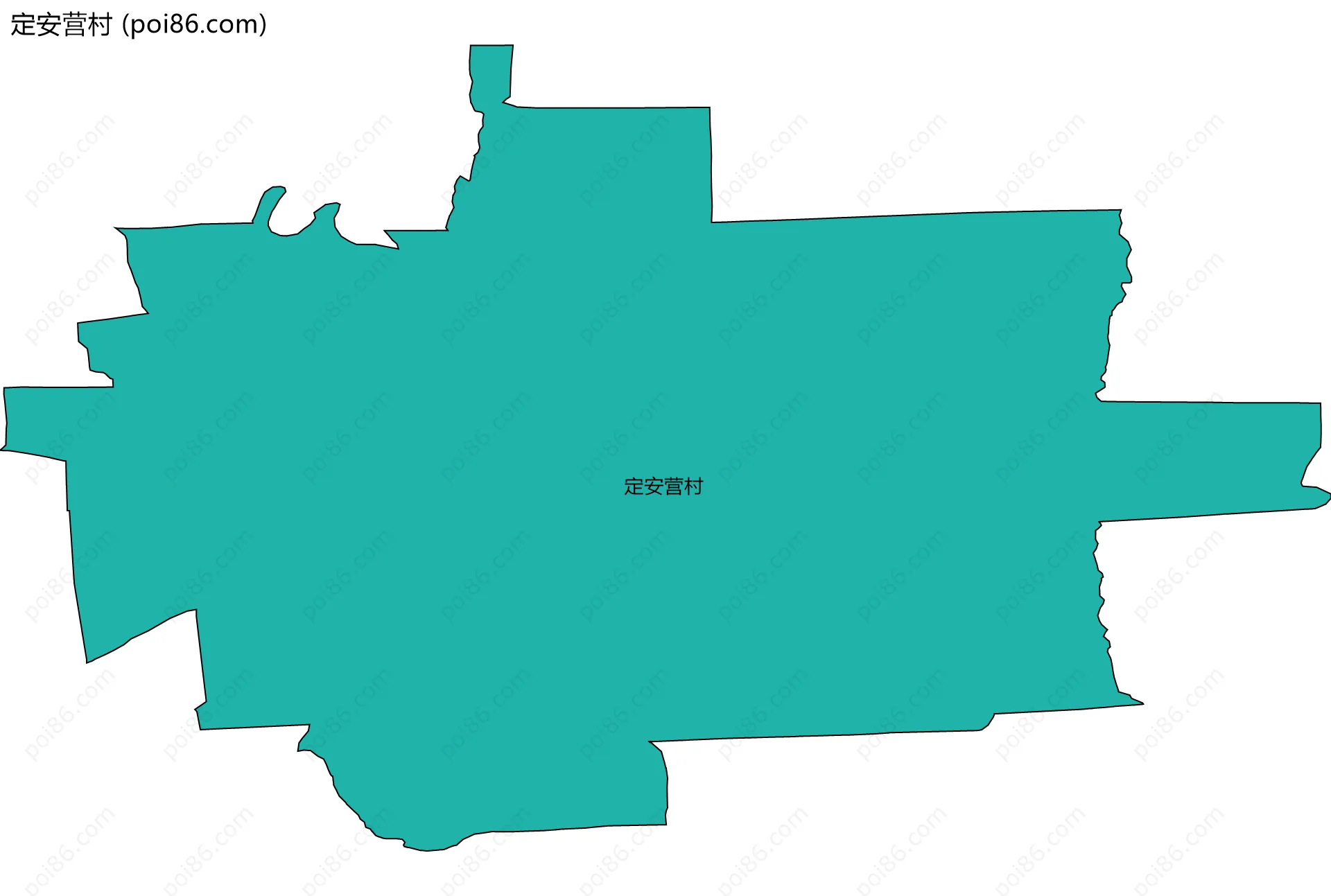 定安营村边界地图