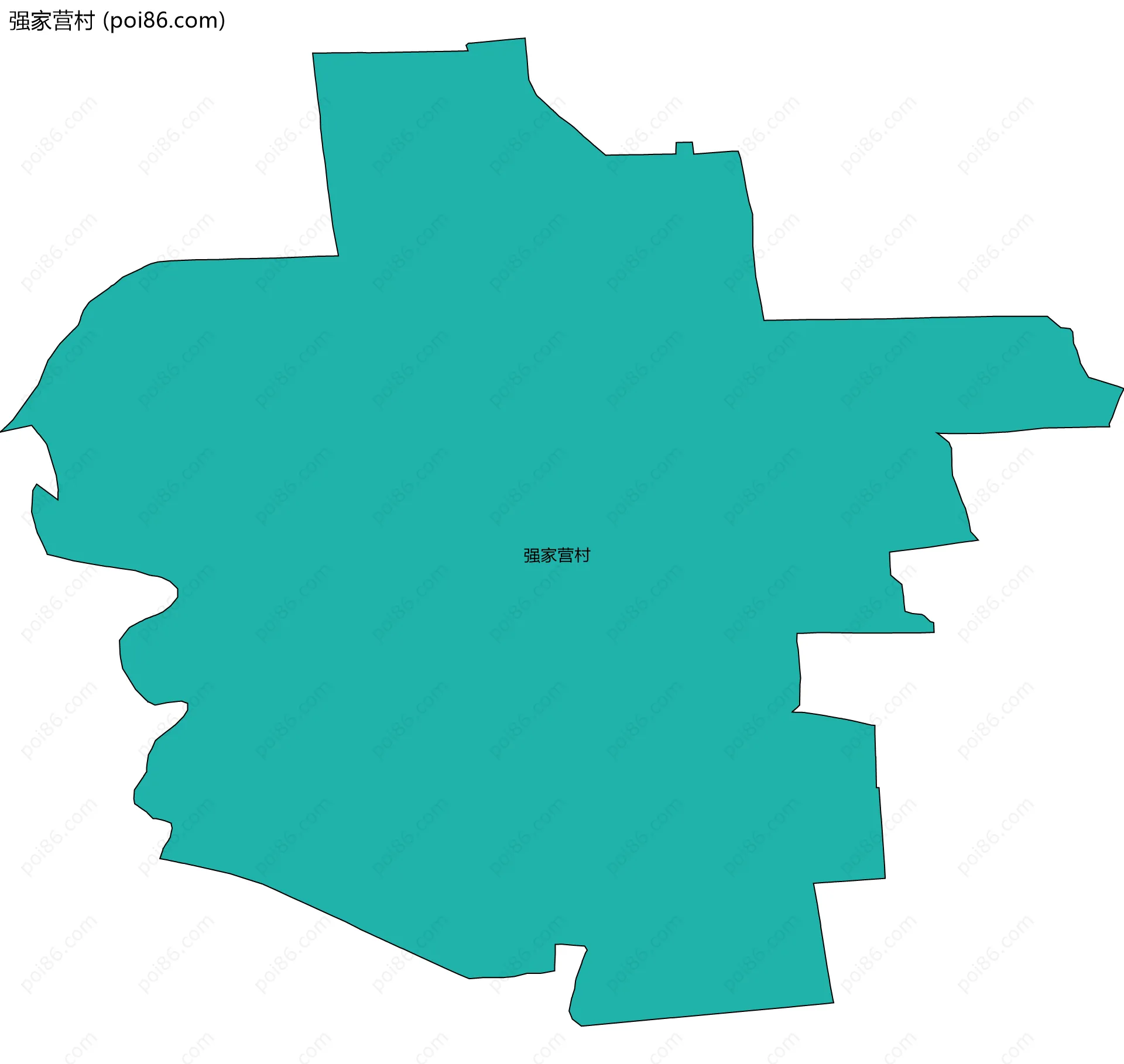 强家营村边界地图