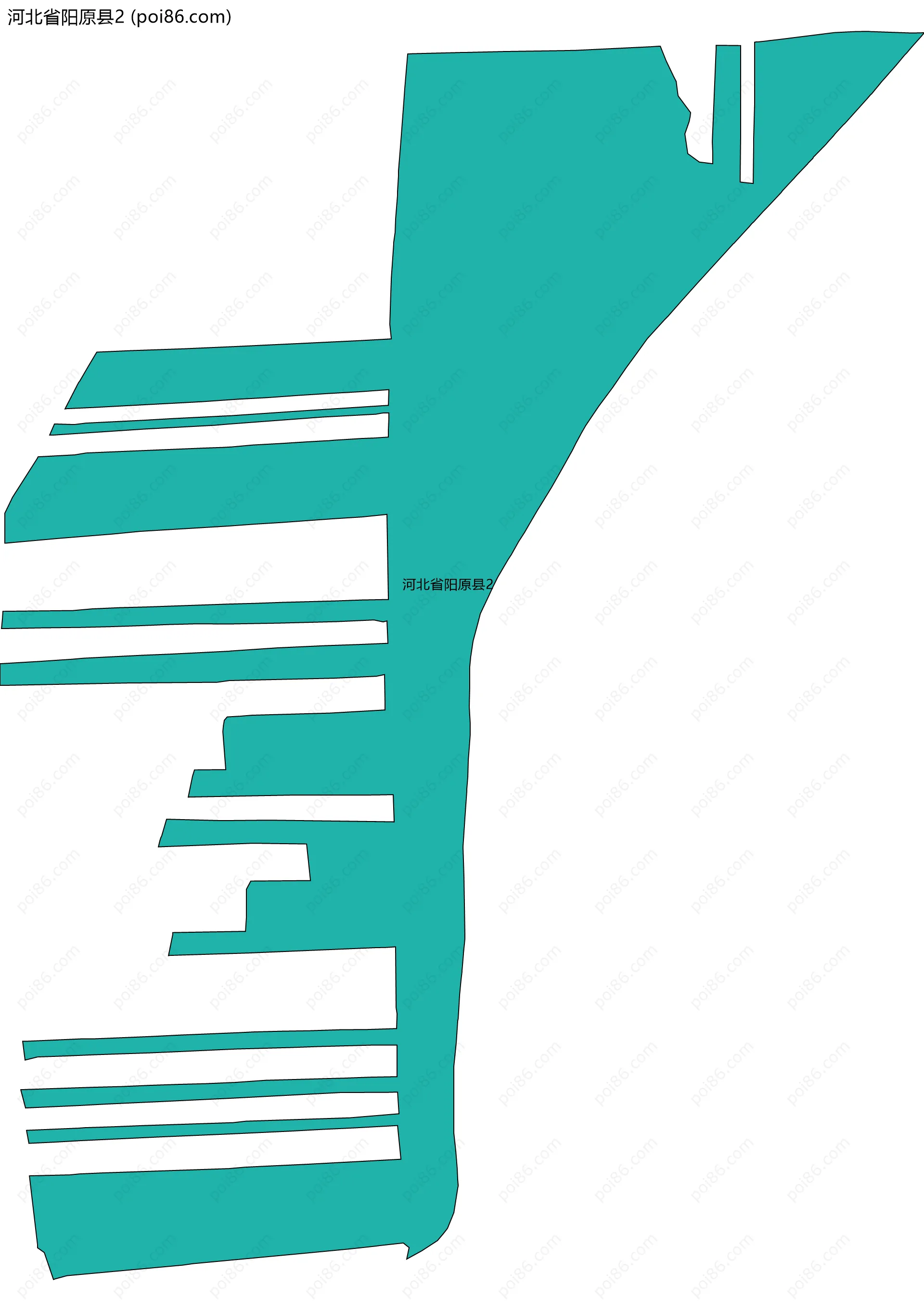 河北省阳原县2边界地图