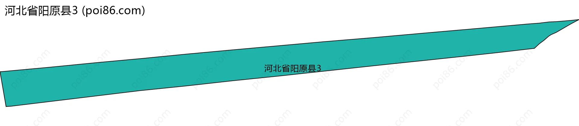河北省阳原县3边界地图