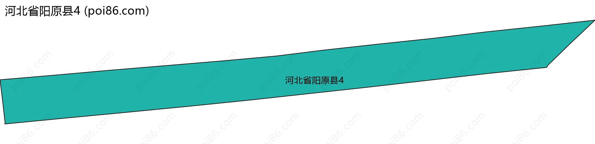 河北省阳原县4边界地图