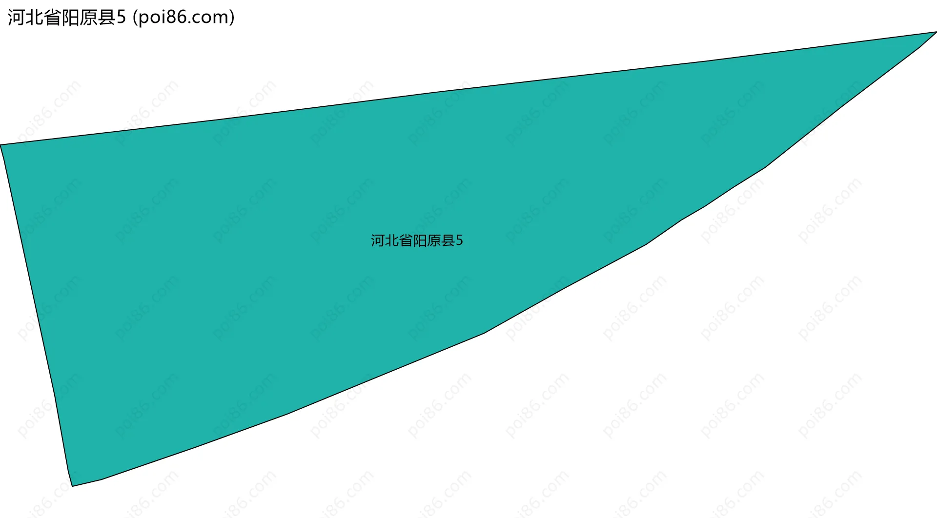 河北省阳原县5边界地图