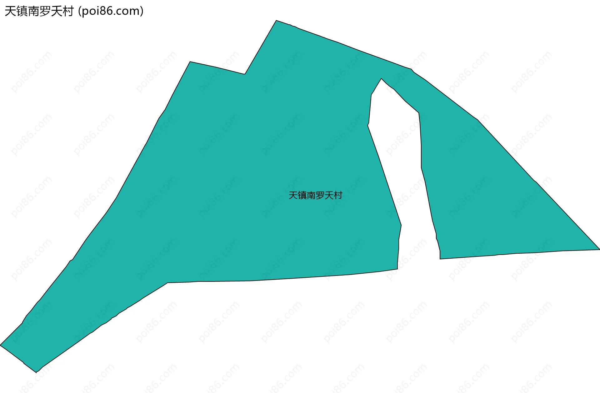 天镇南罗夭村边界地图