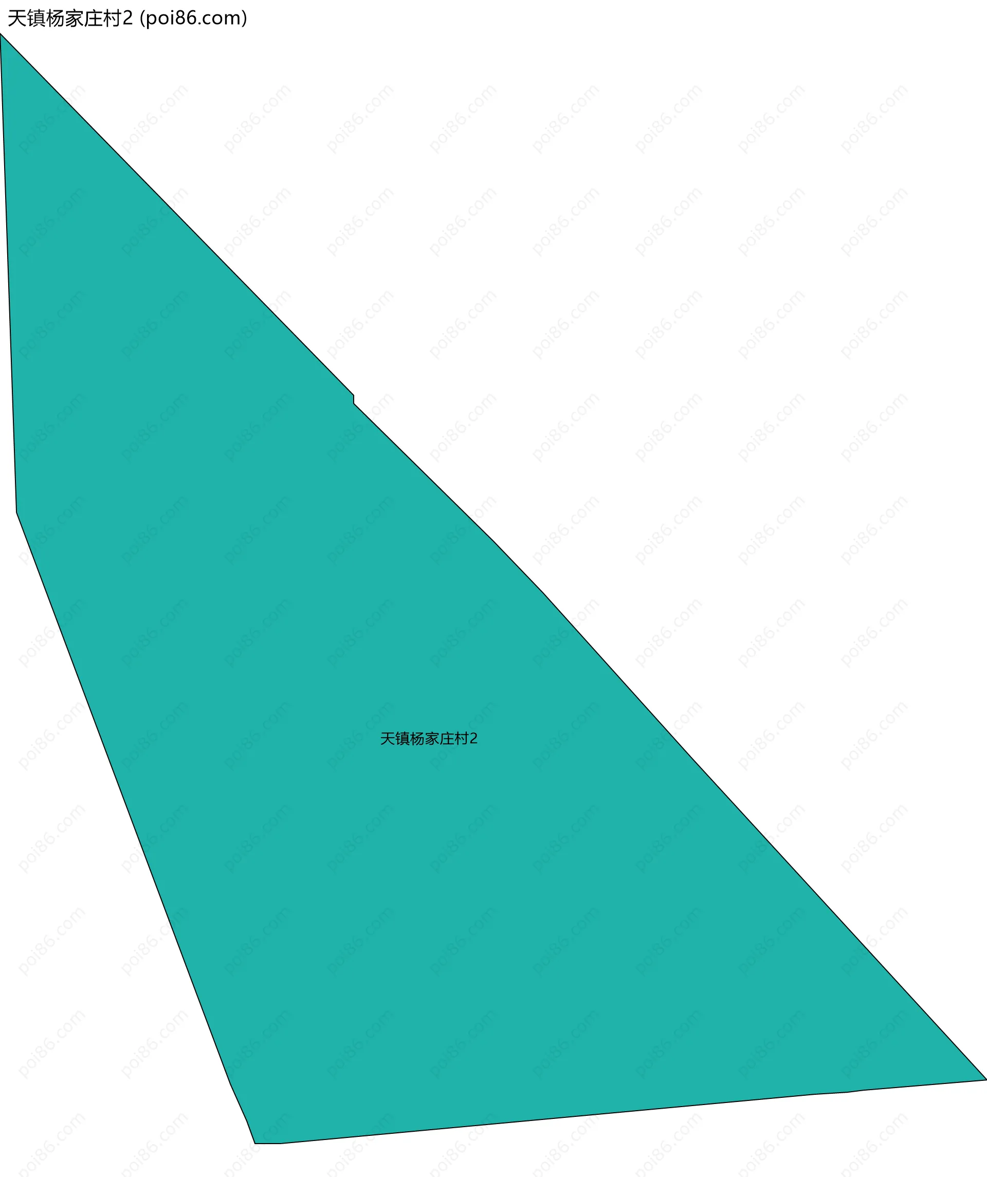 天镇杨家庄村2边界地图