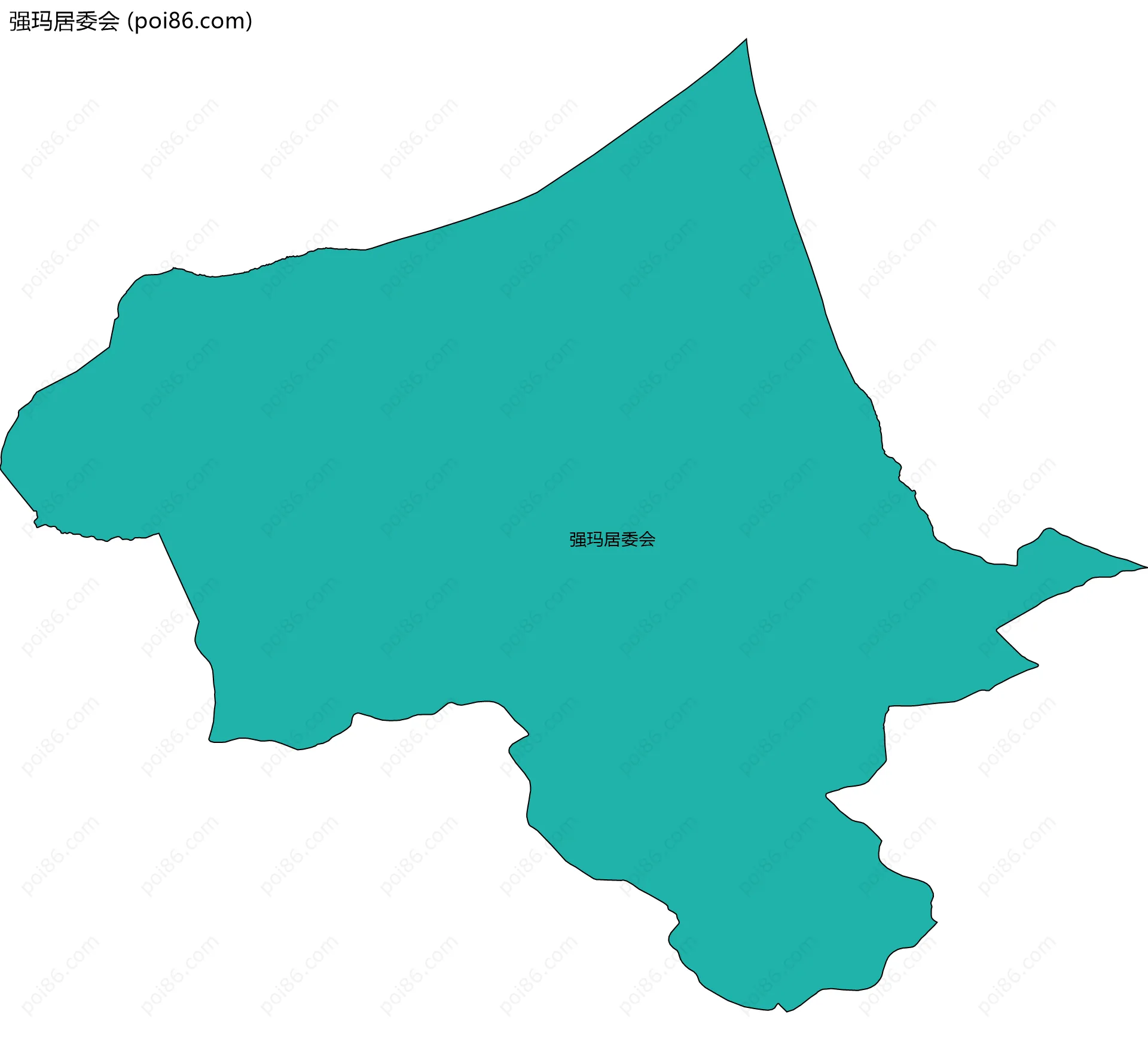 强玛居委会边界地图