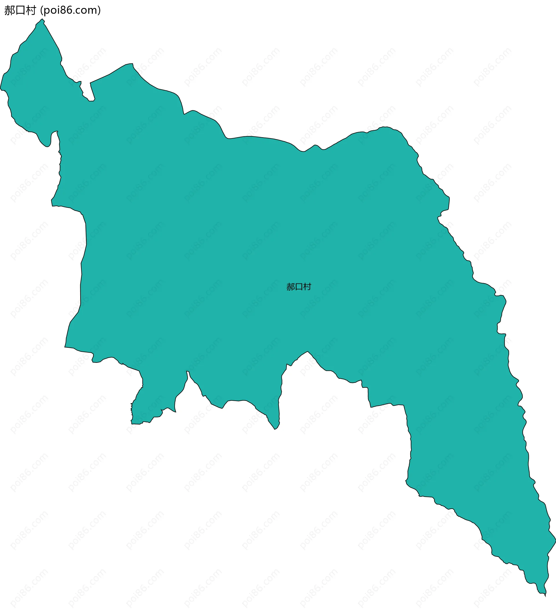 郝口村边界地图
