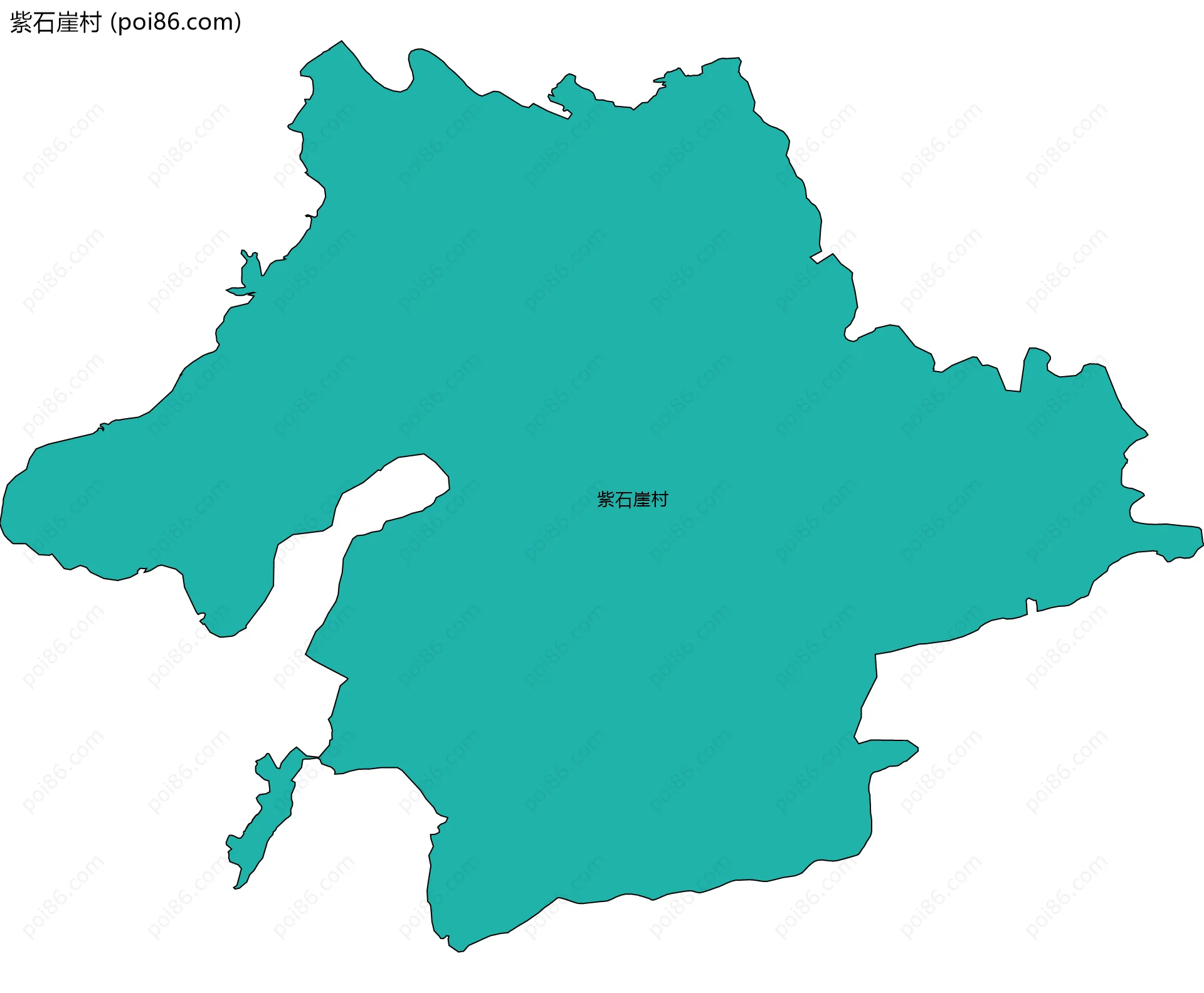 紫石崖村边界地图