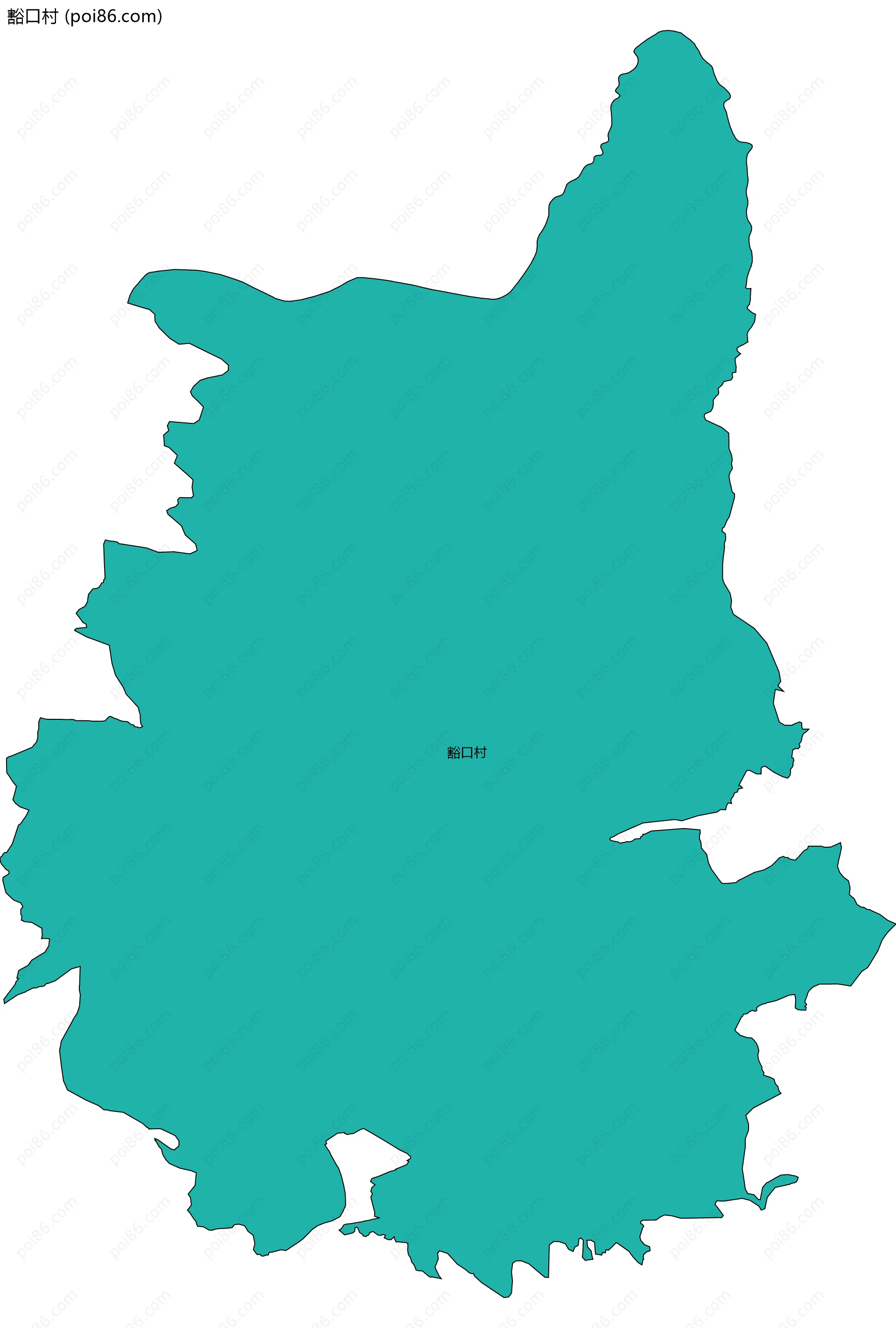 豁口村边界地图