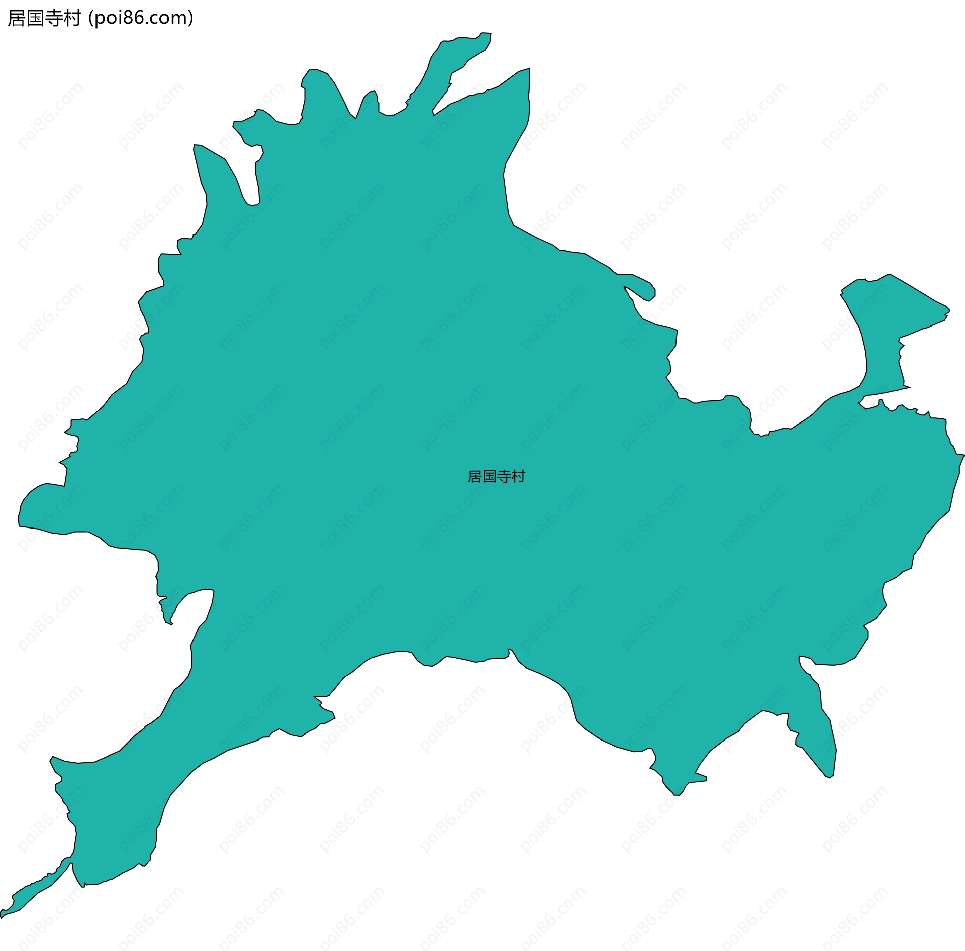 居国寺村边界地图