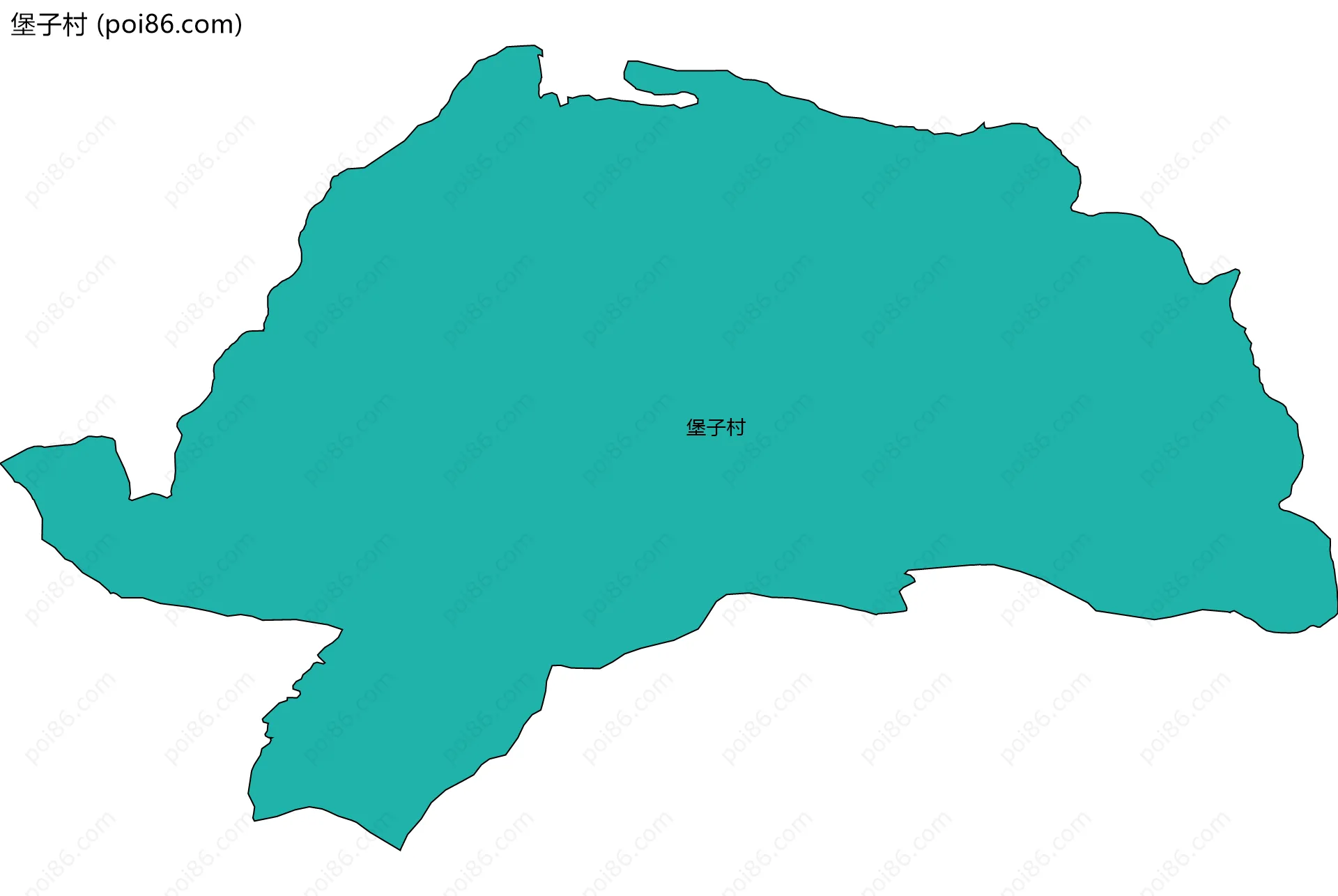 堡子村边界地图