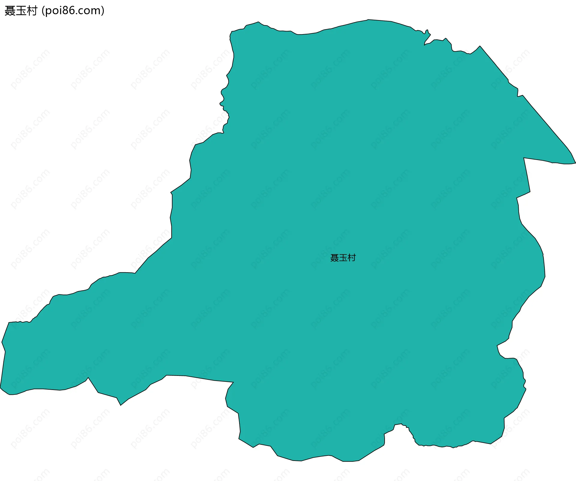 聂玉村边界地图