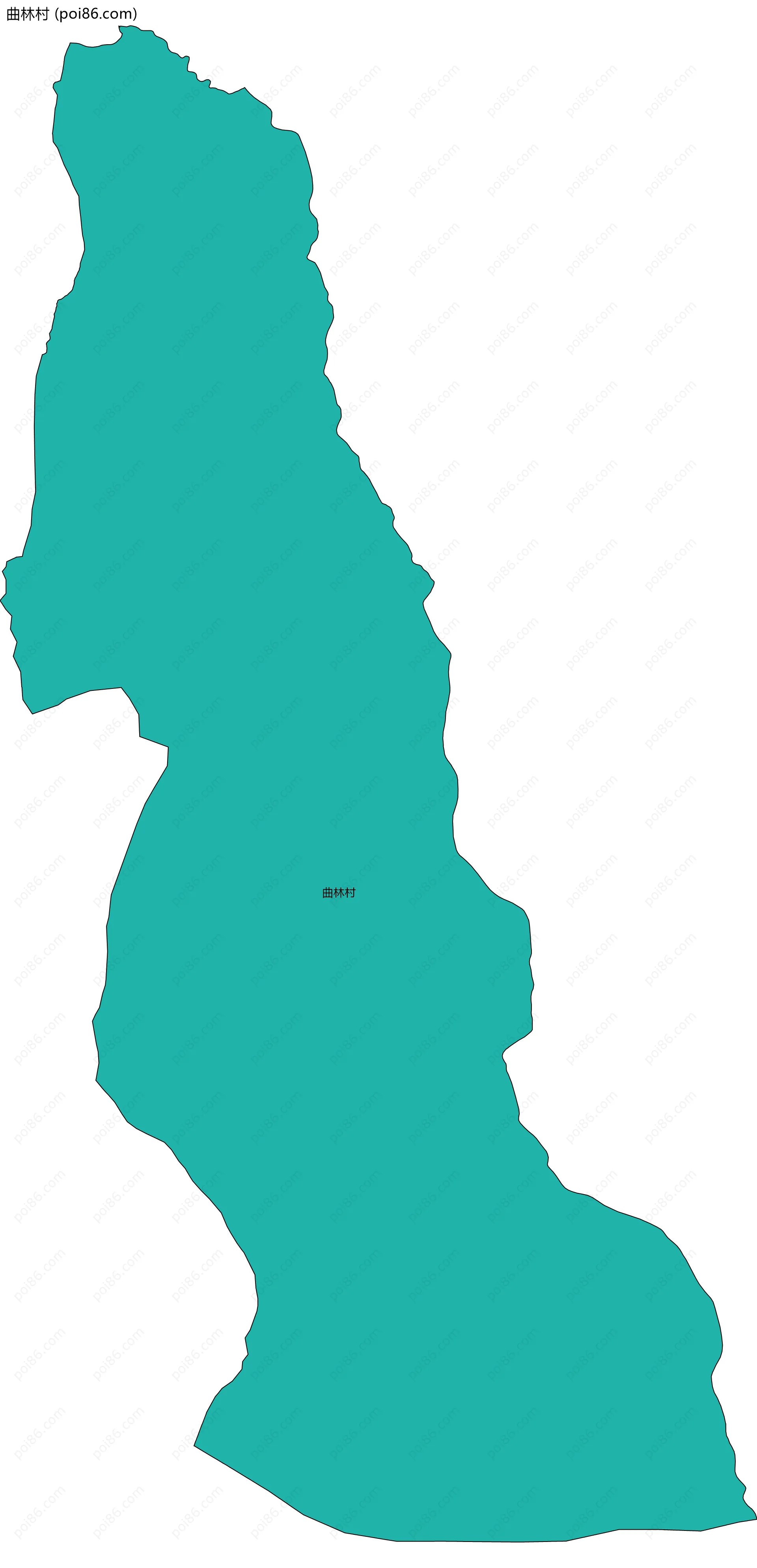 曲林村边界地图