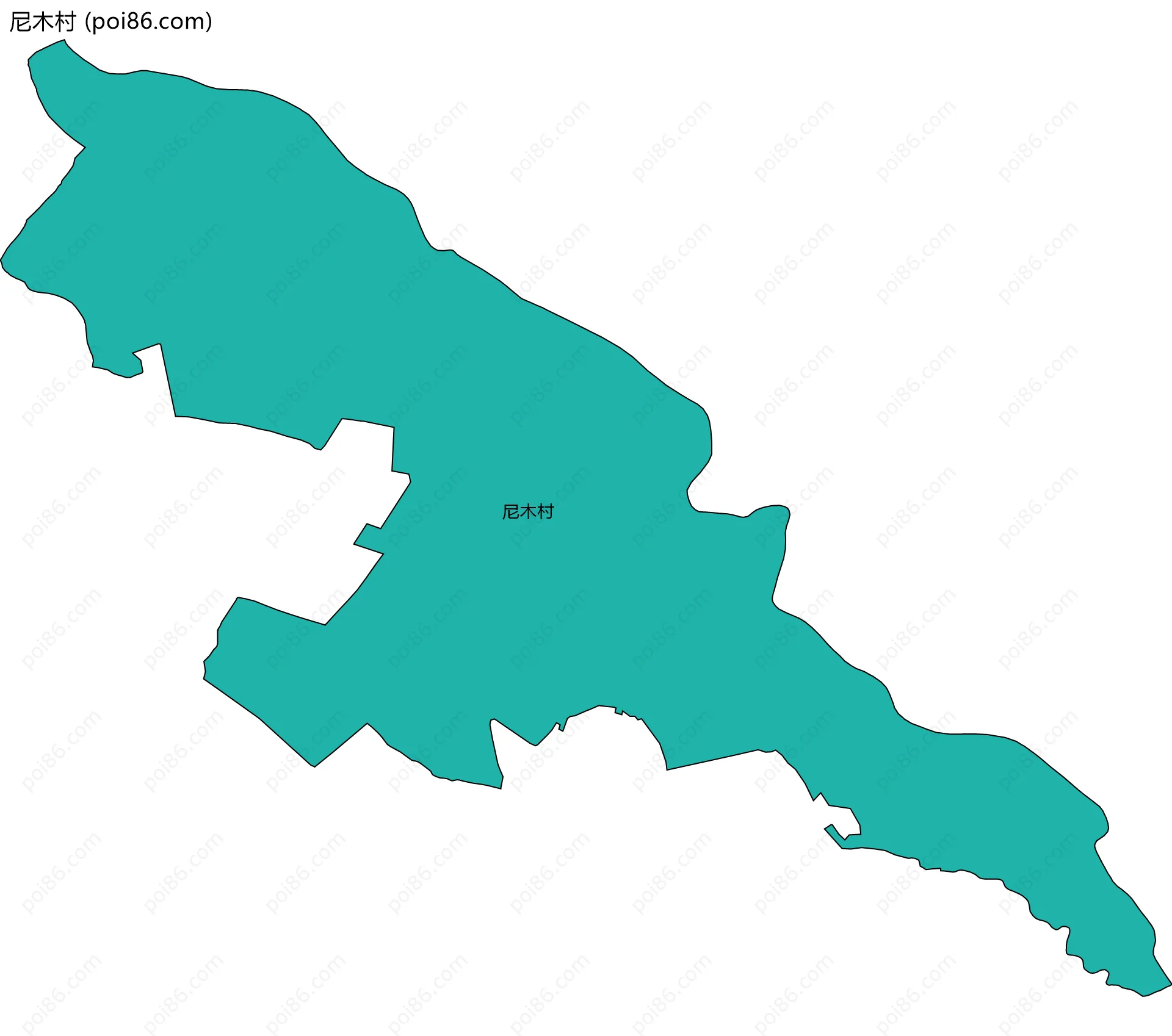 尼木村边界地图