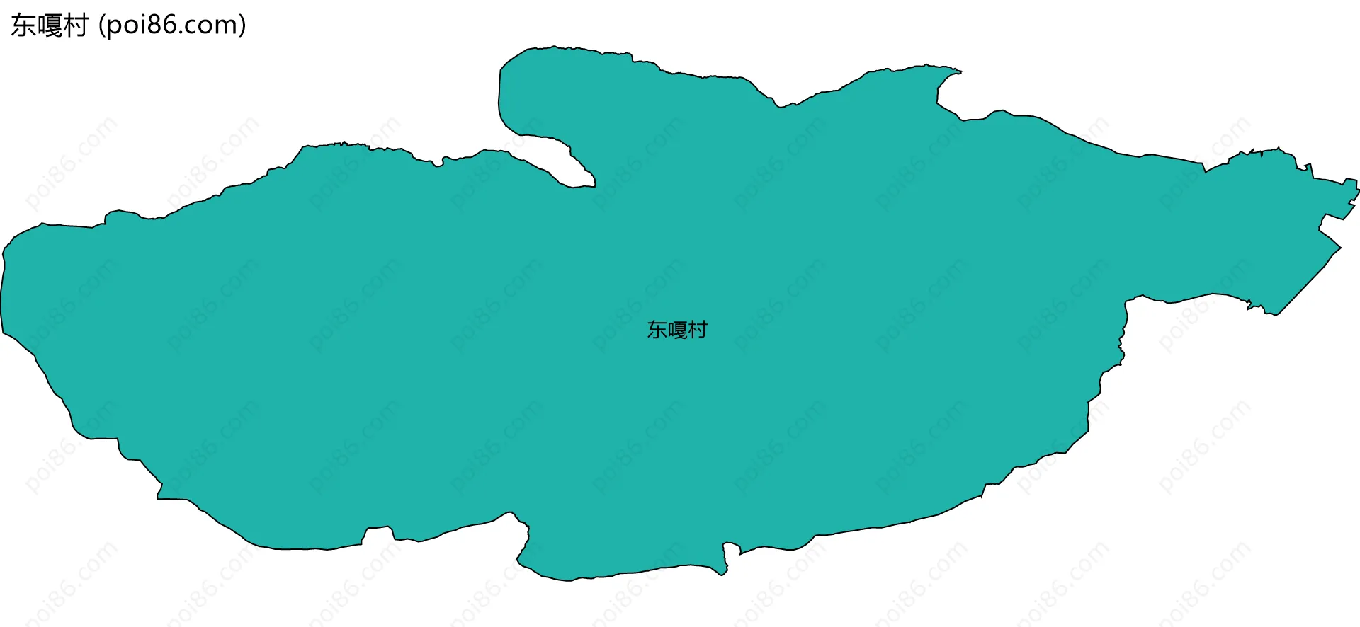 东嘎村边界地图