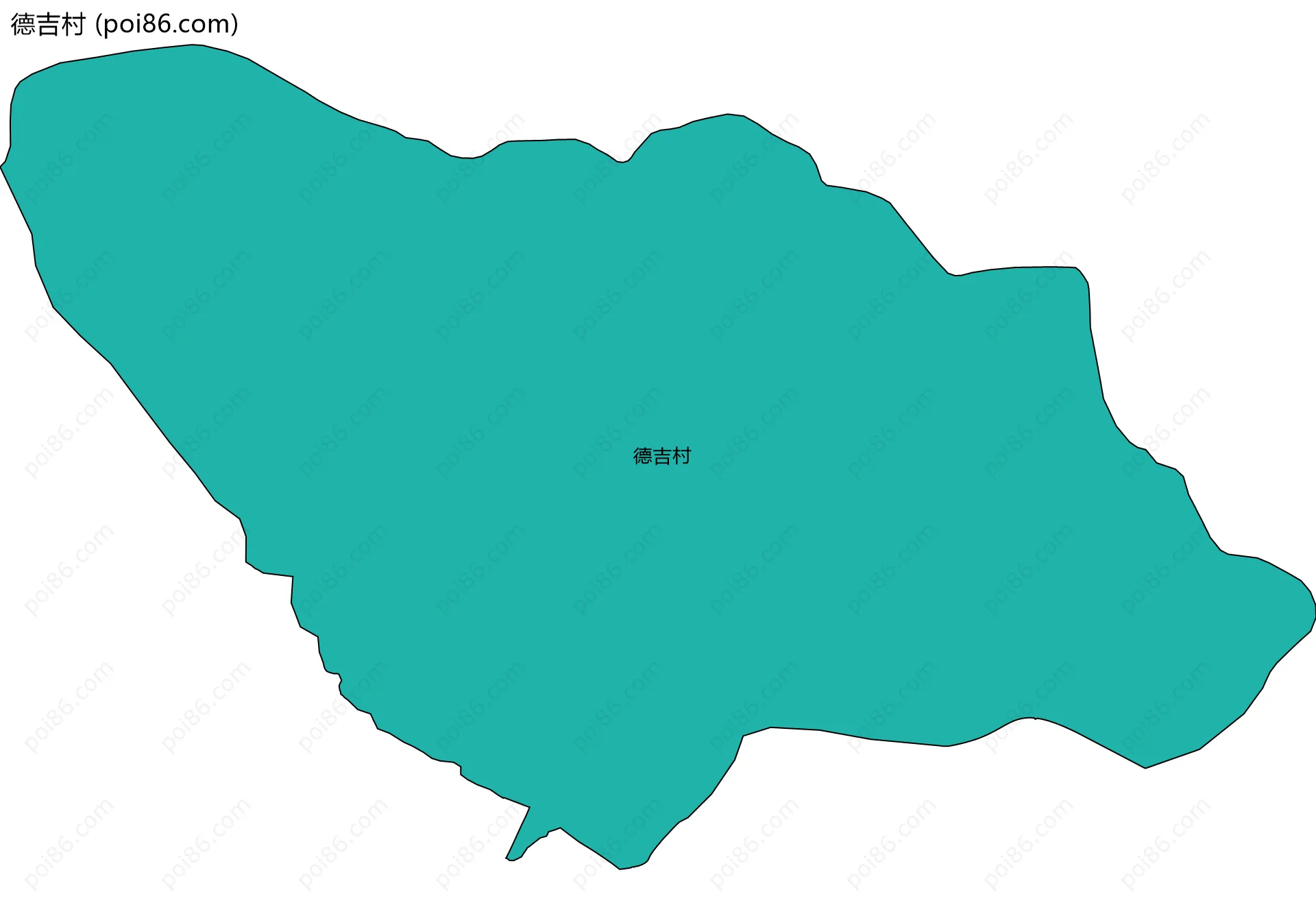 德吉村边界地图