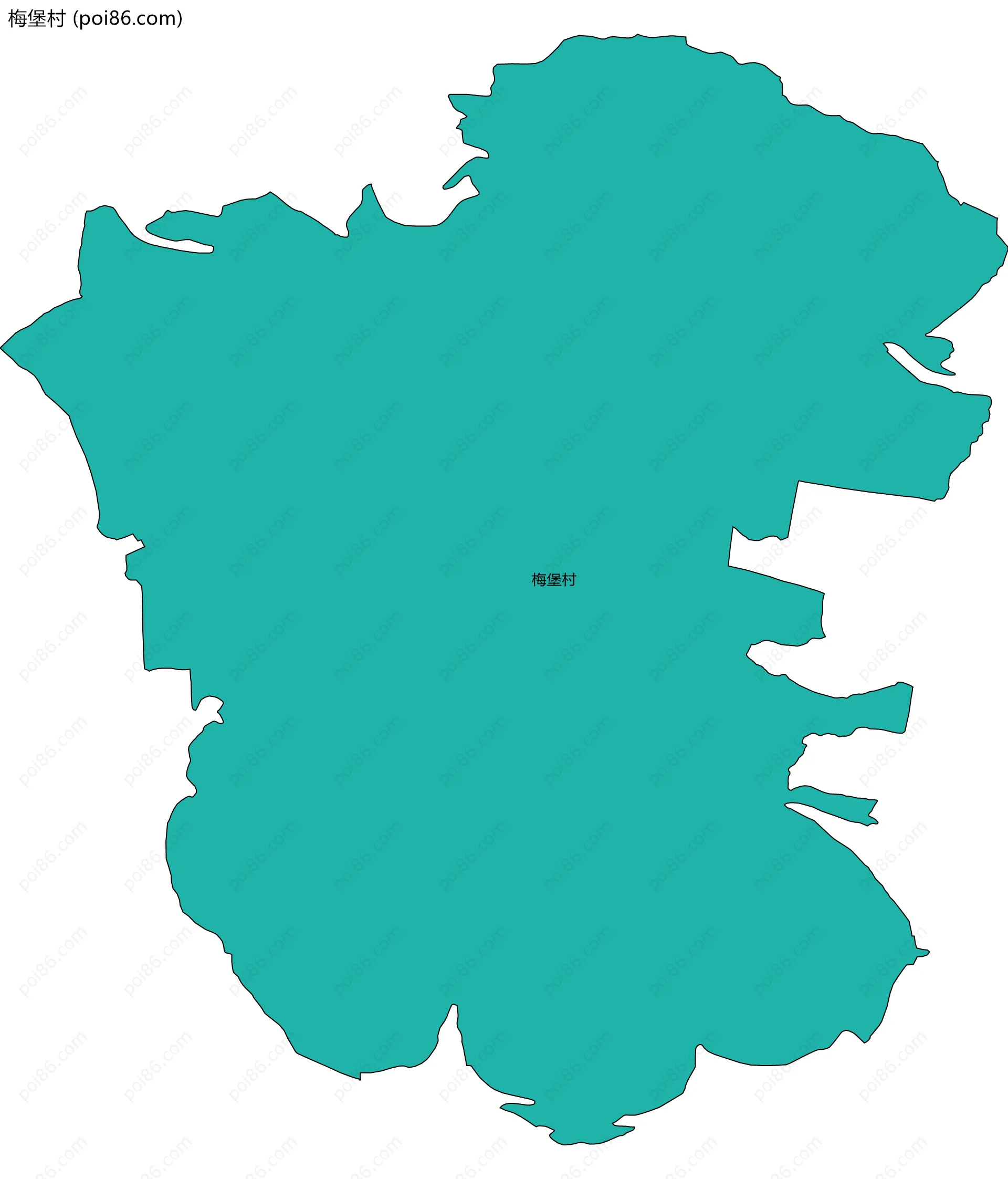 梅堡村边界地图