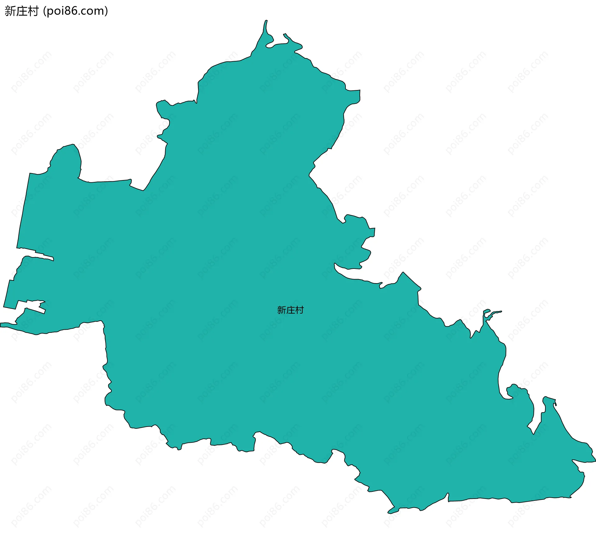 新庄村边界地图
