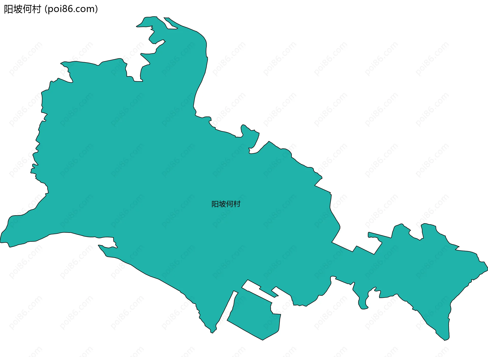 阳坡何村边界地图