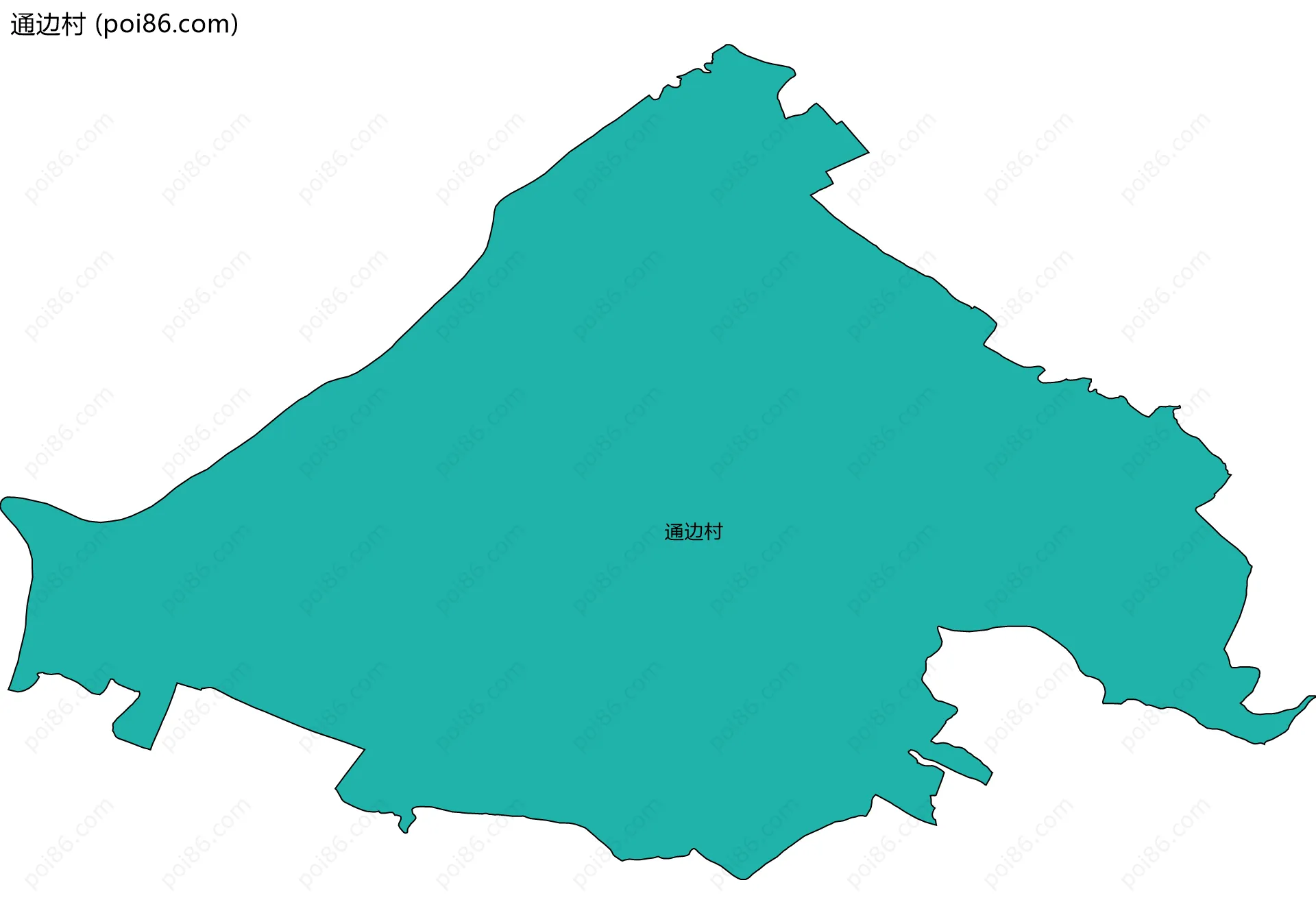 通边村边界地图