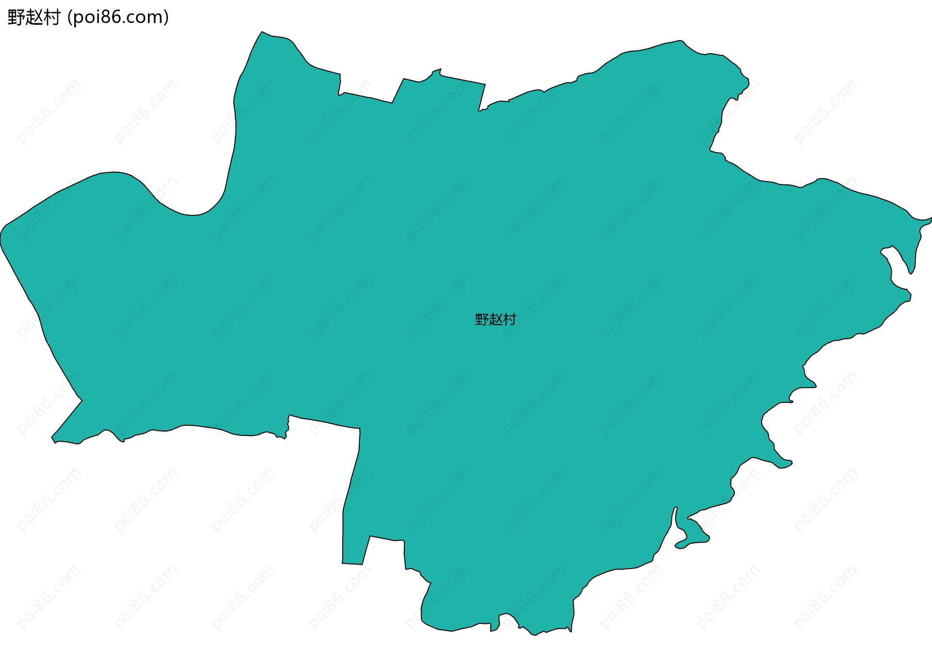 野赵村边界地图