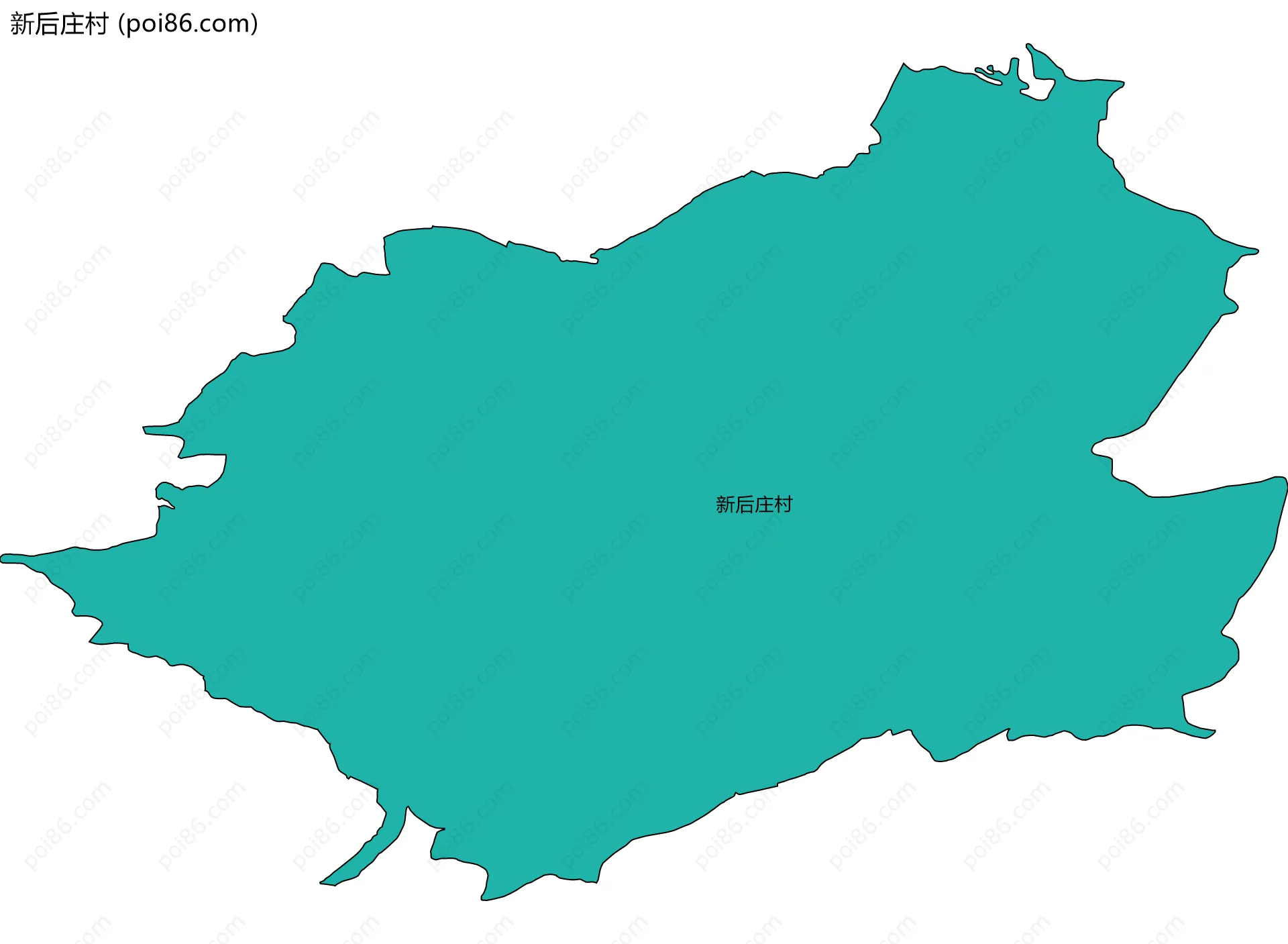 新后庄村边界地图
