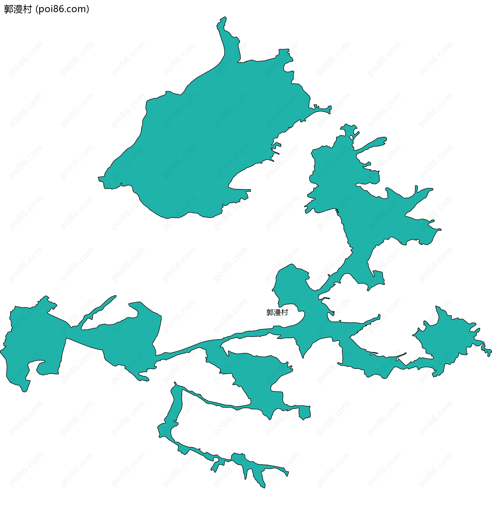 郭漫村边界地图