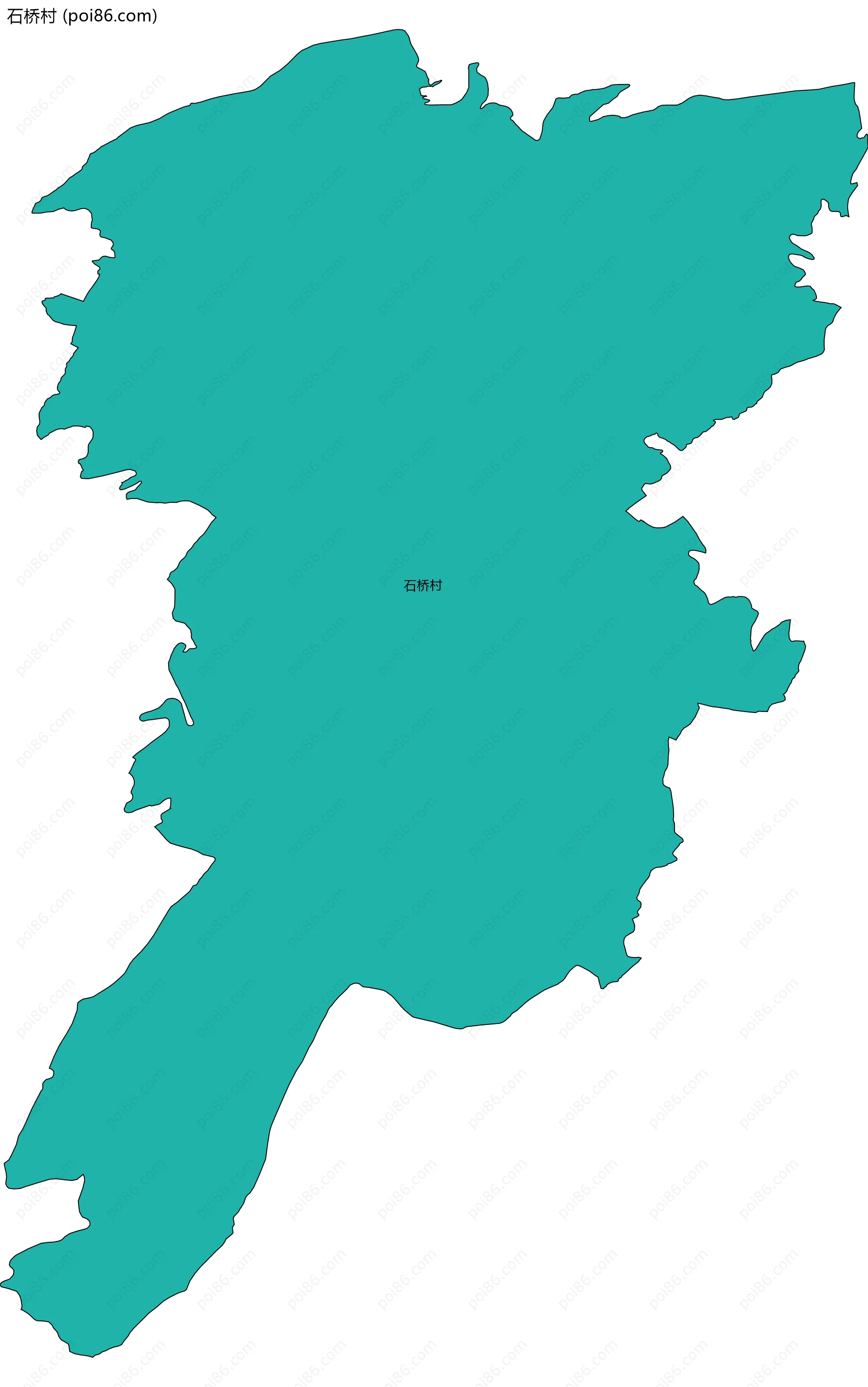 石桥村边界地图