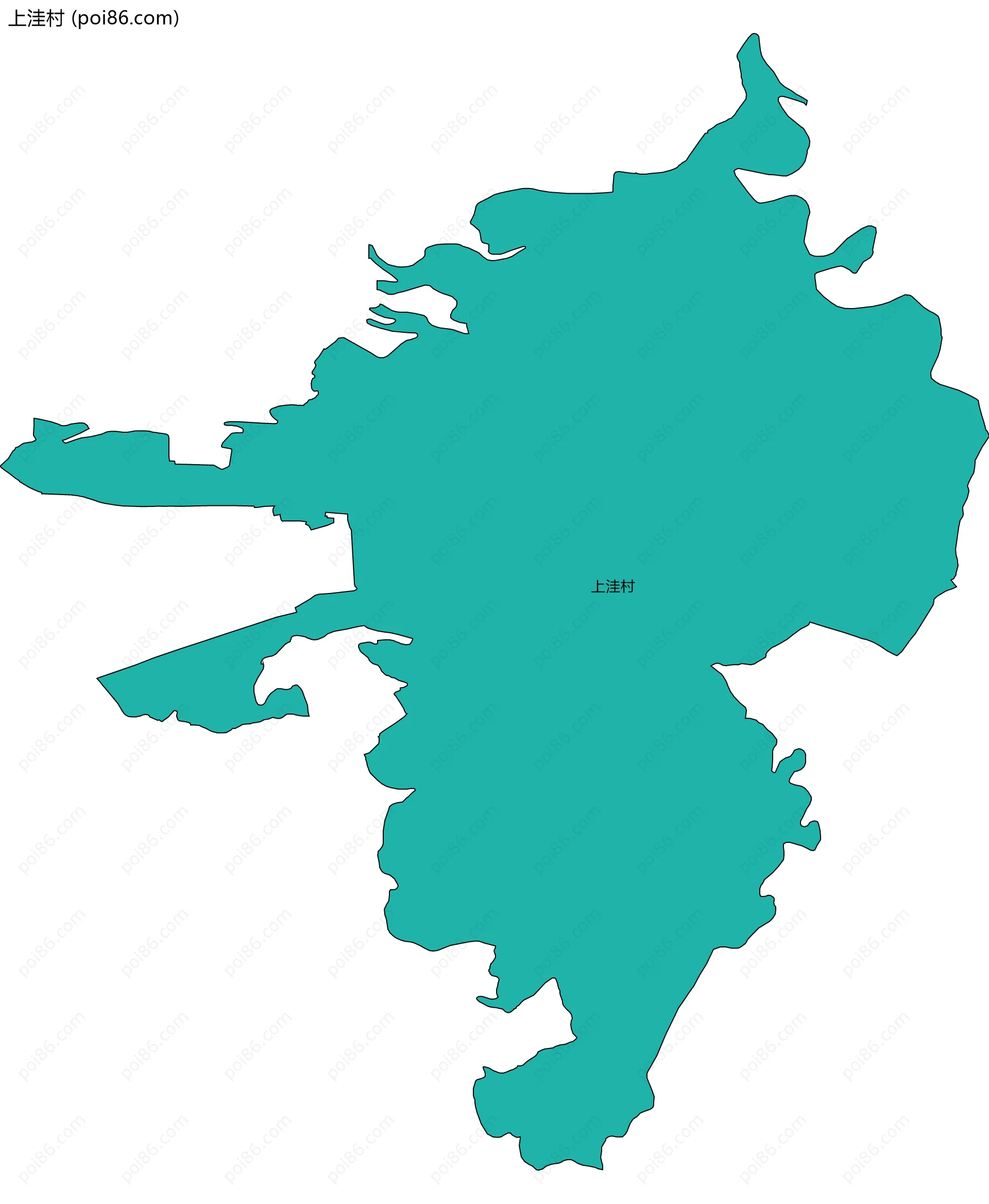 上洼村边界地图