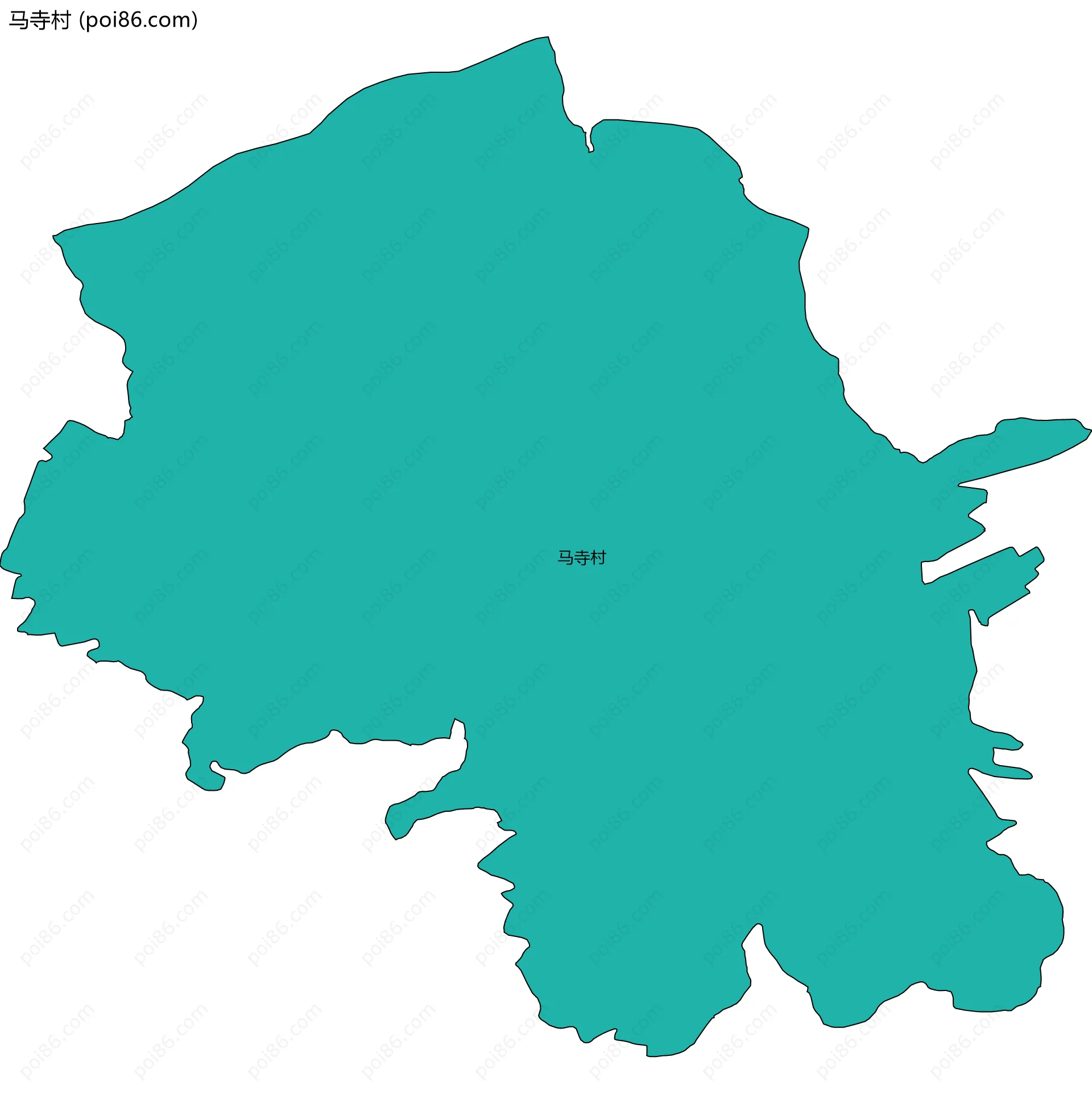 马寺村边界地图