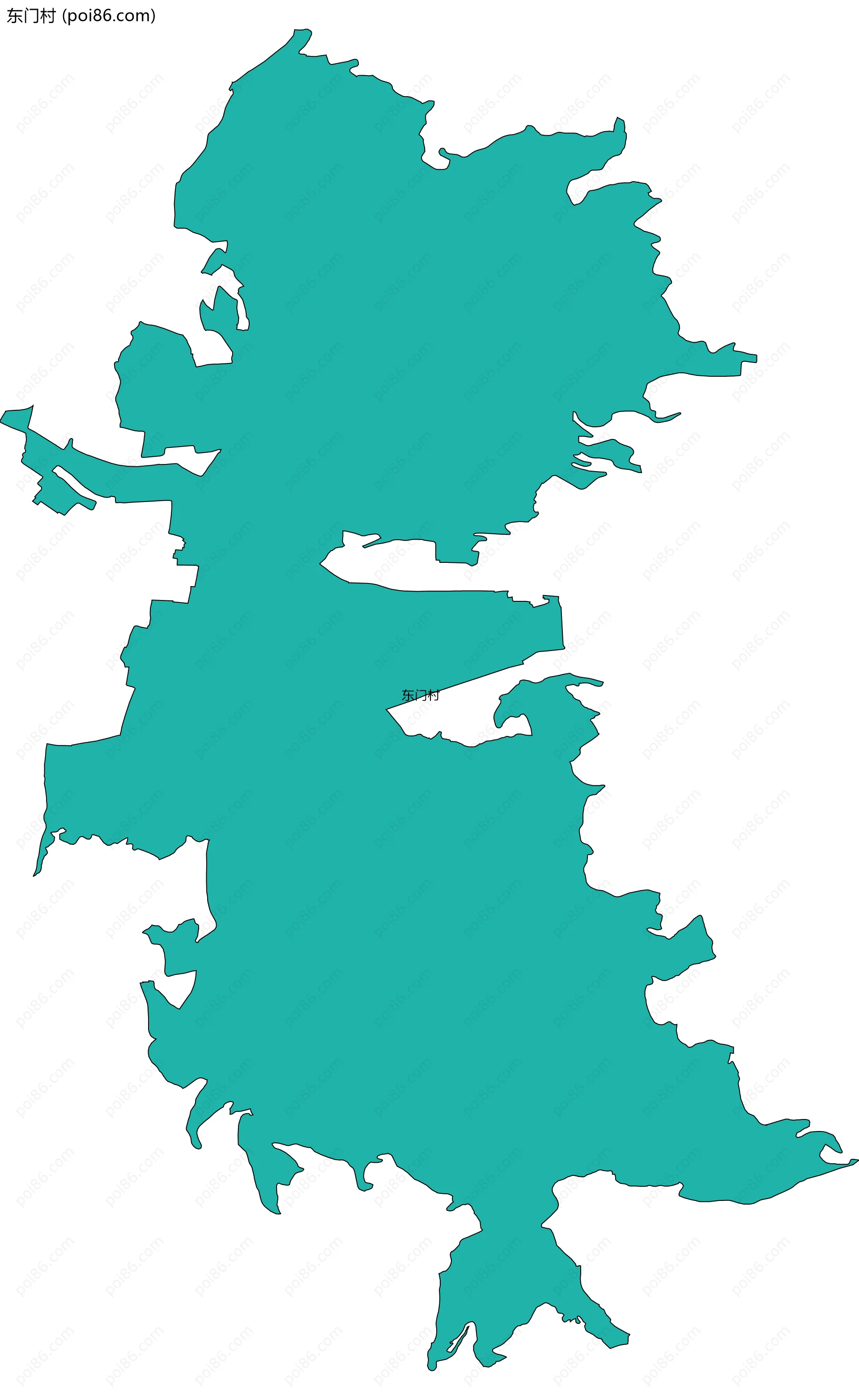 东门村边界地图