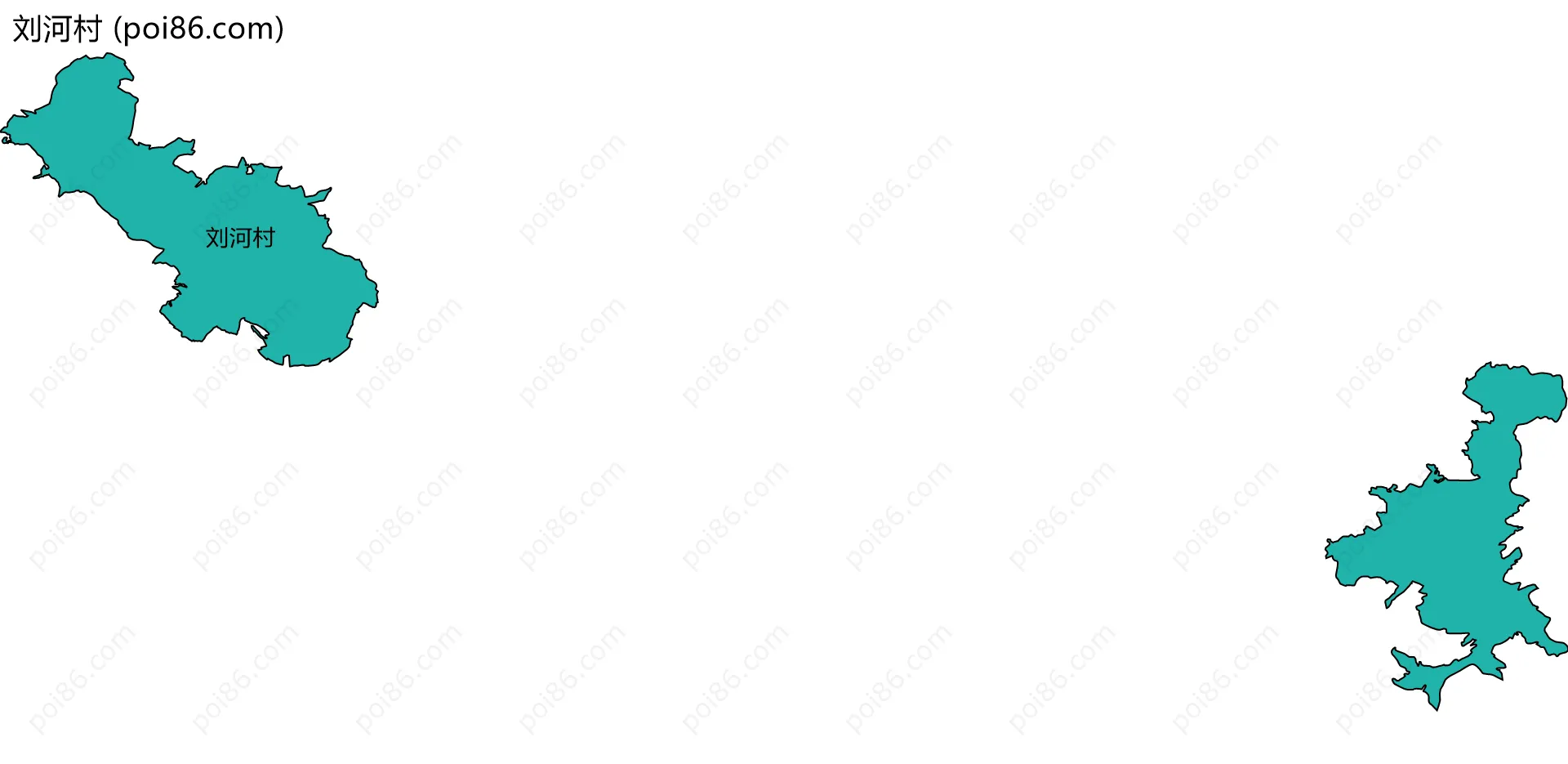 刘河村边界地图